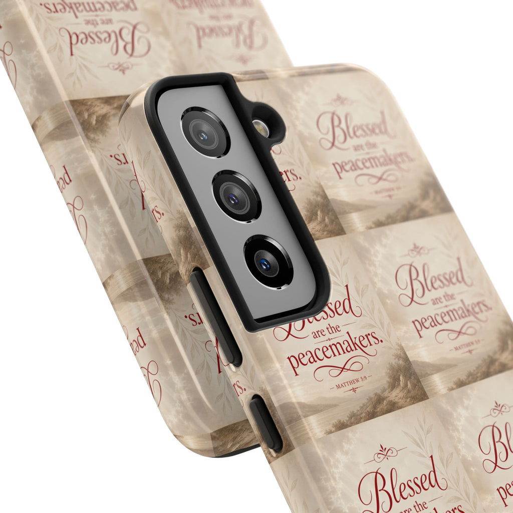 Blessed Are the Peacemakers Phone Case — Christian Inspirational Tough Phone Case