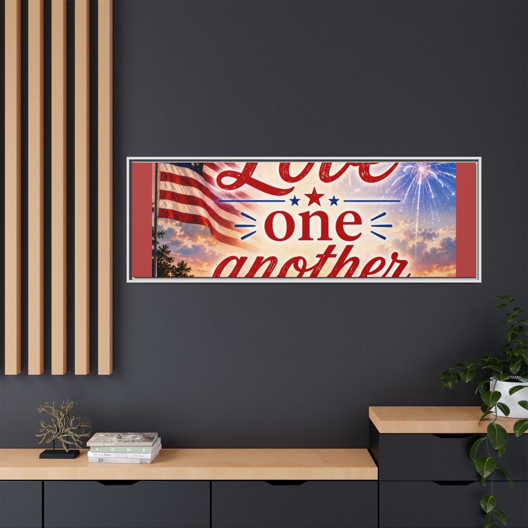 Matte Canvas, Framed (Multi-color)