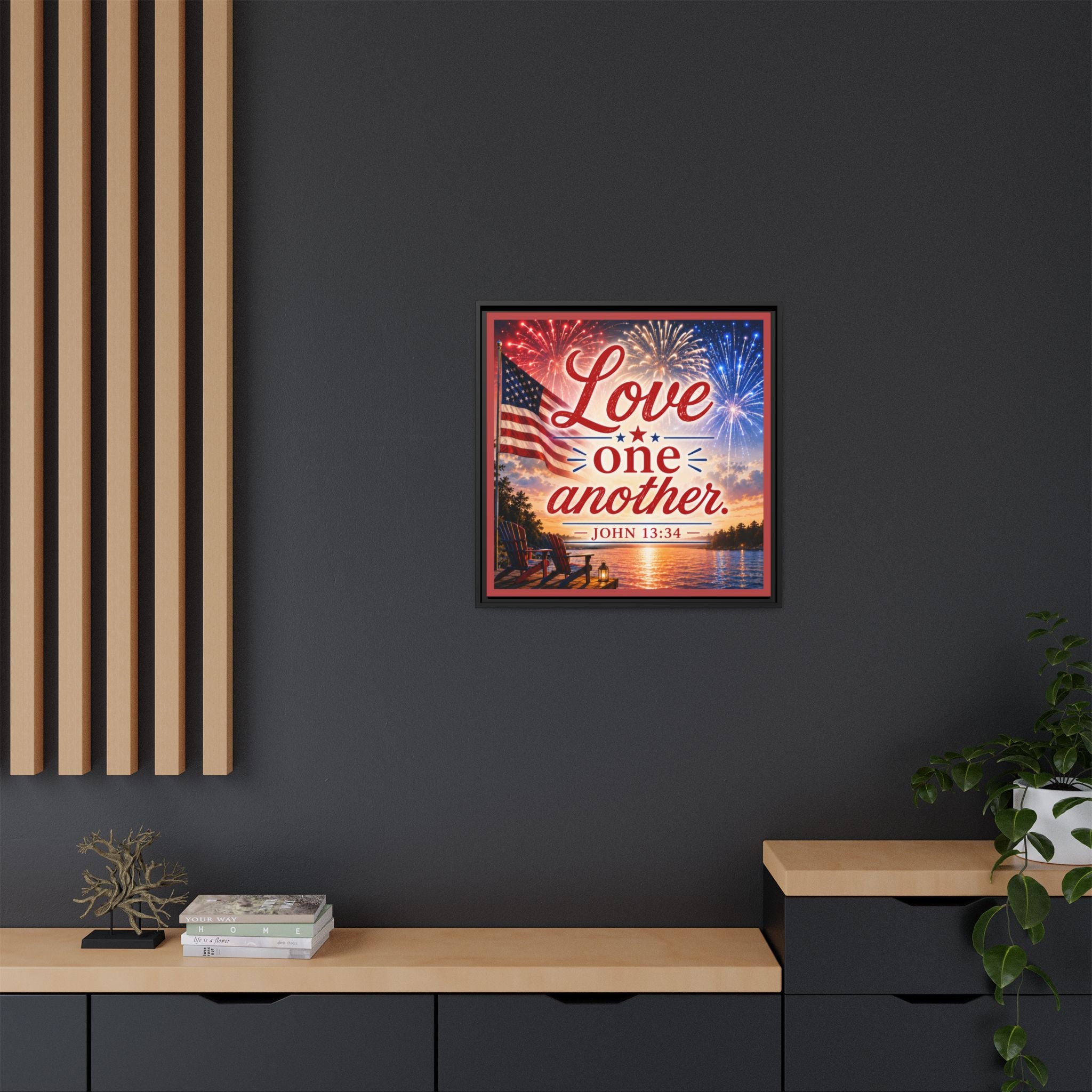Matte Canvas, Framed (Multi-color)