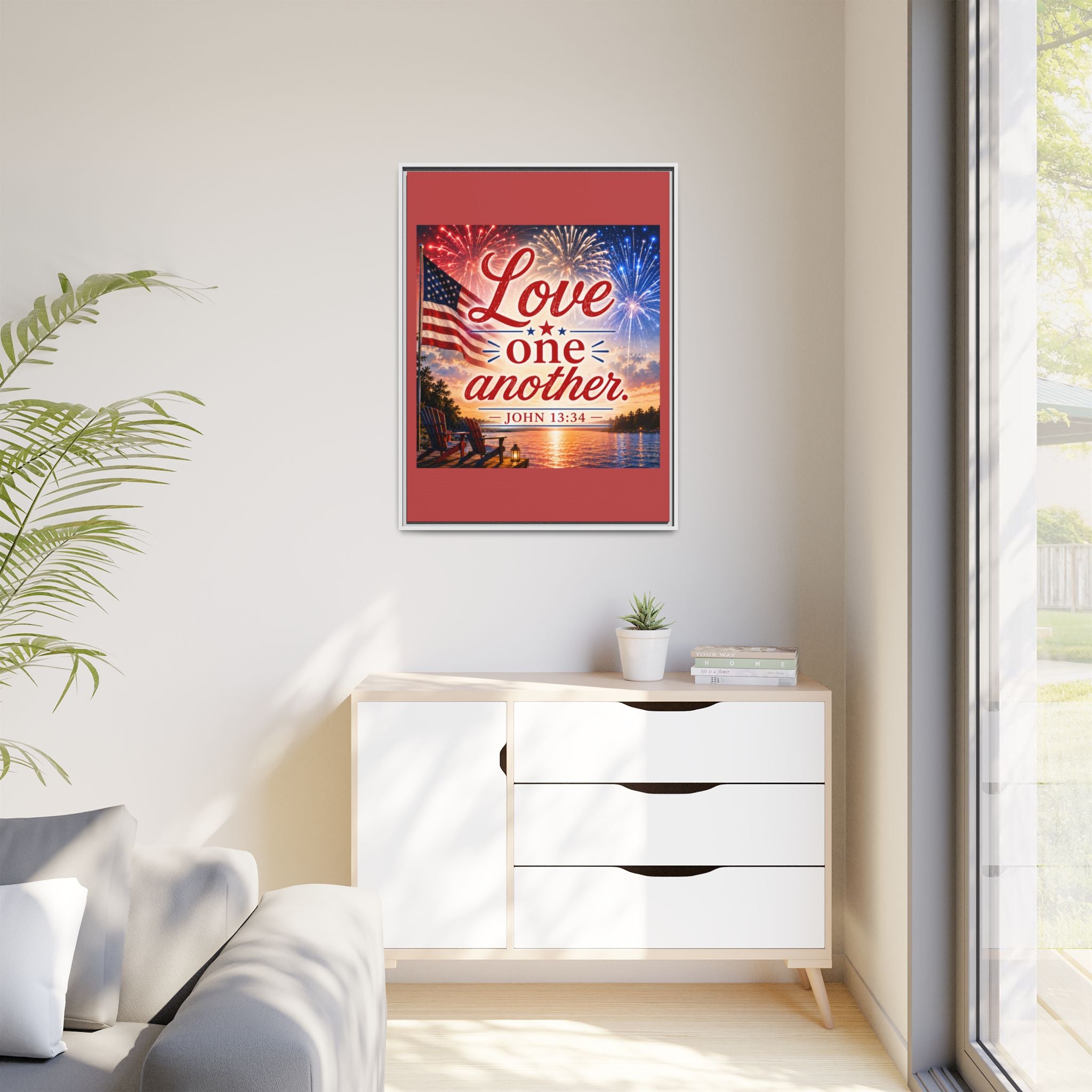 Matte Canvas, Framed (Multi-color)