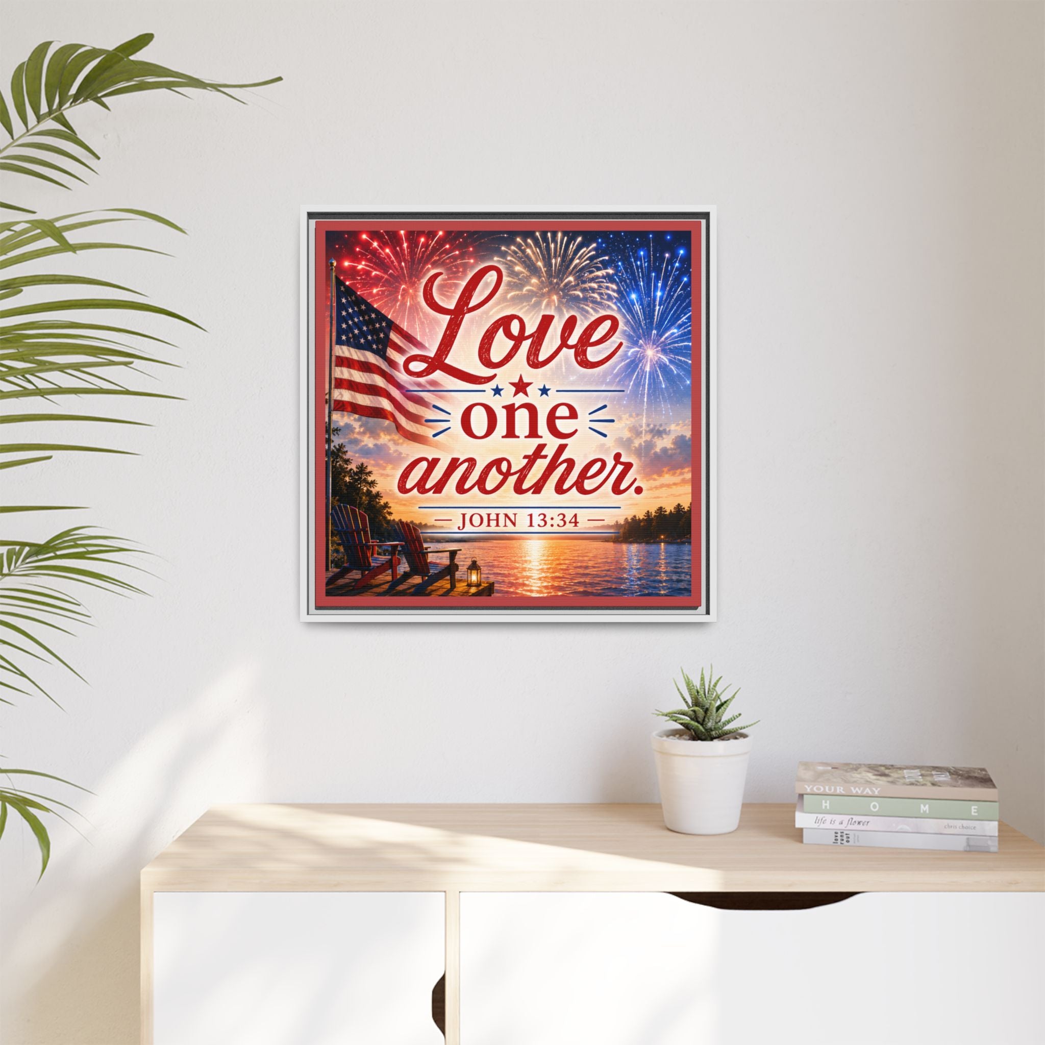Matte Canvas, Framed (Multi-color)