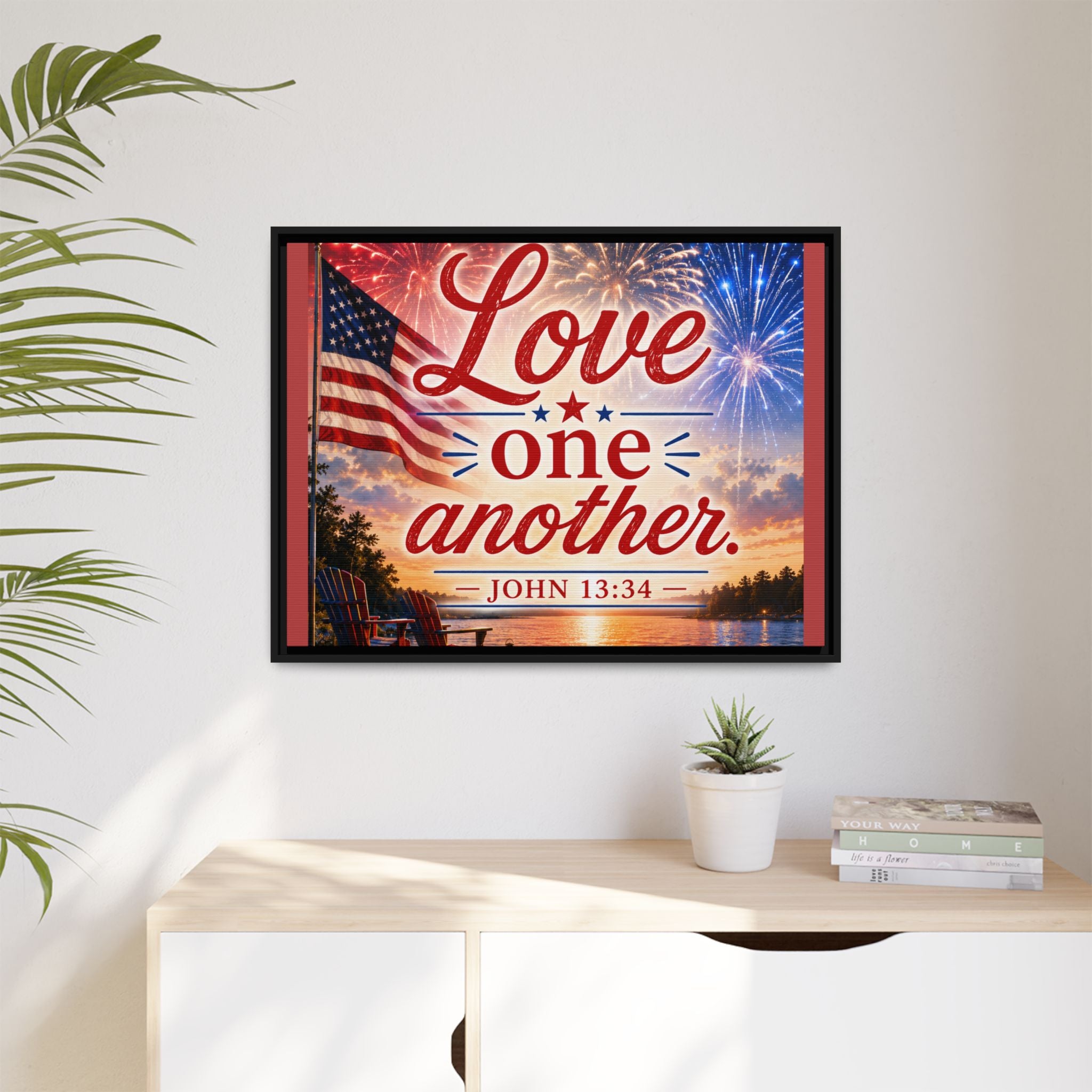 Matte Canvas, Framed (Multi-color)