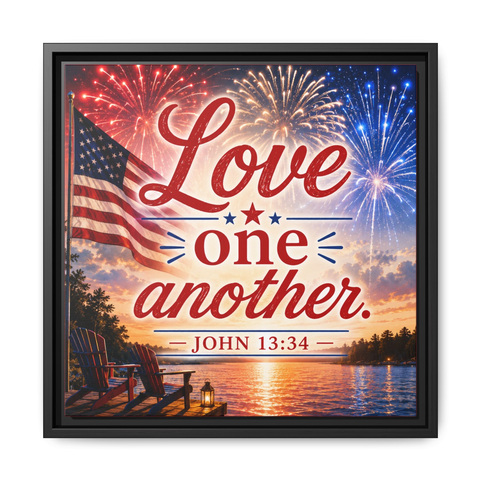 Matte Canvas, Framed (Multi-color)