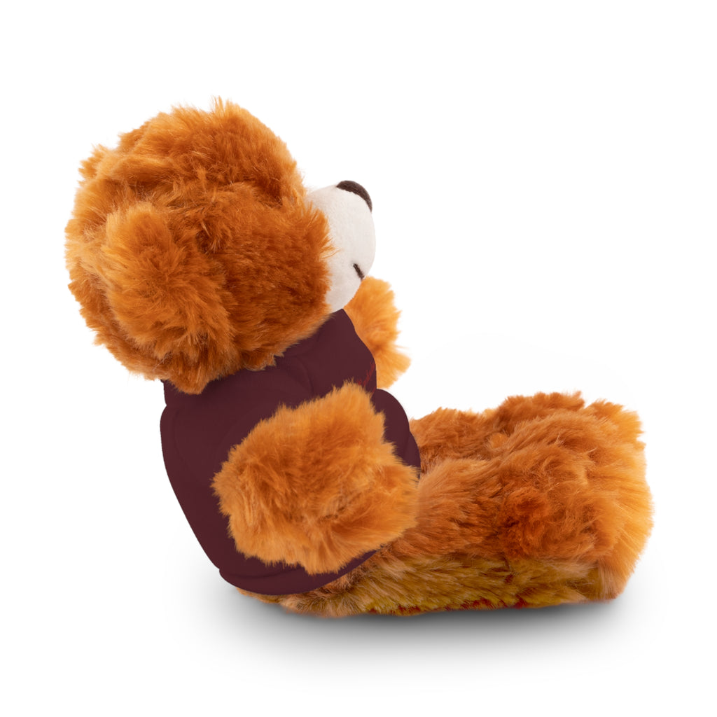 Plush Bear with “I am with you always.” — Matthew 28:20 Custom Tee – Soft Brown Teddy Gift