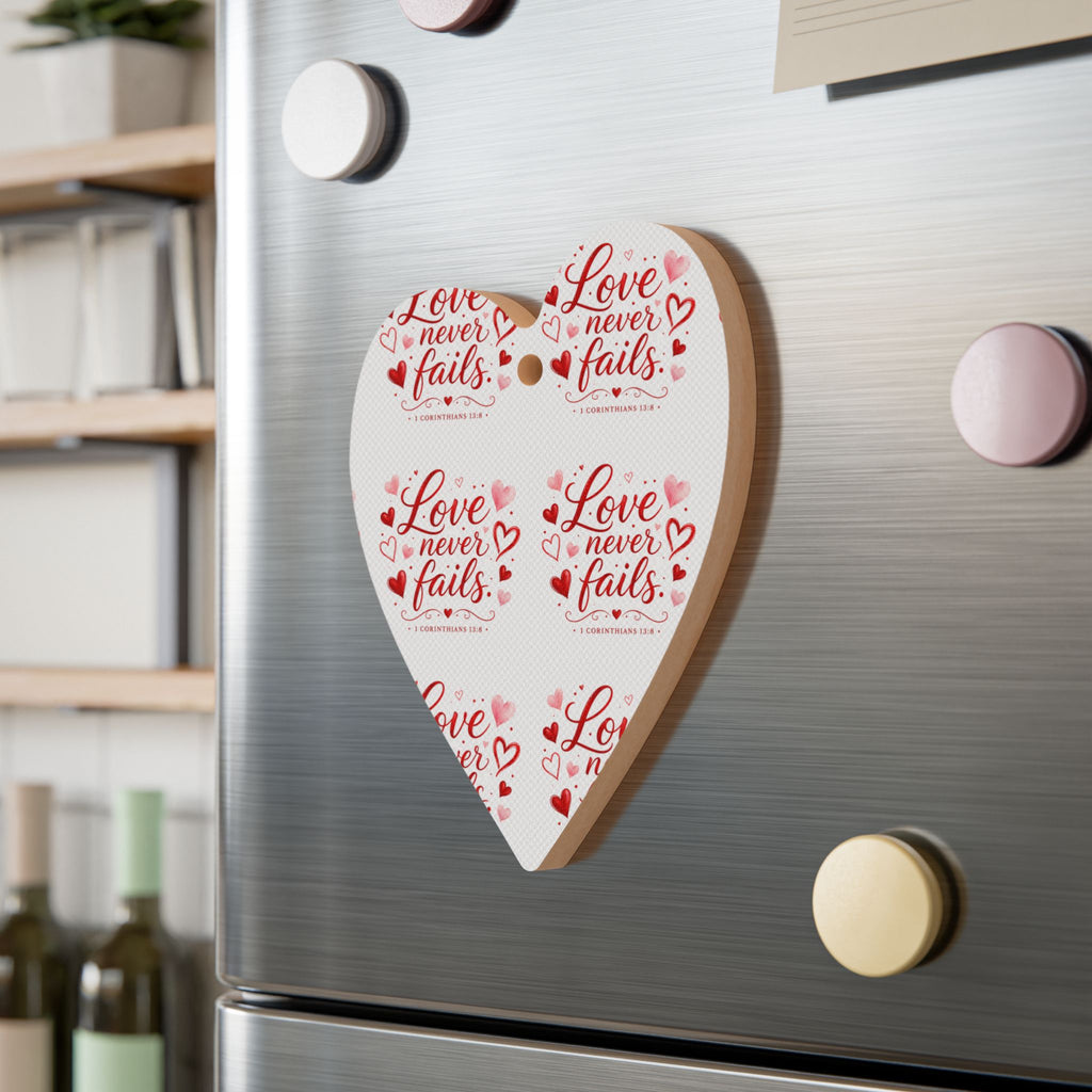 Heart Ornament — “Love Never Fails” Valentine Decoration