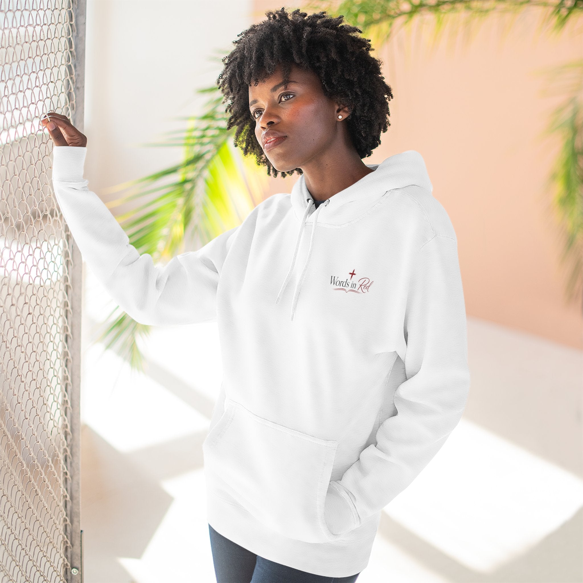 Faith Quote Hoodie — "I am the way, the truth, and the life" Fleece Pullover