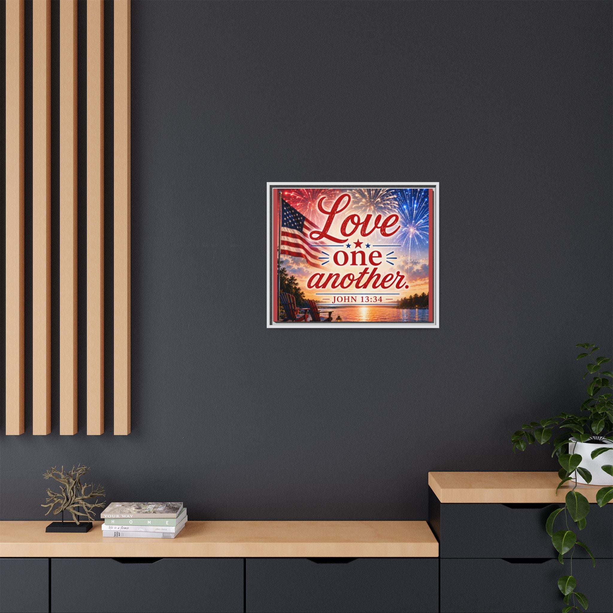 Matte Canvas, Framed (Multi-color)