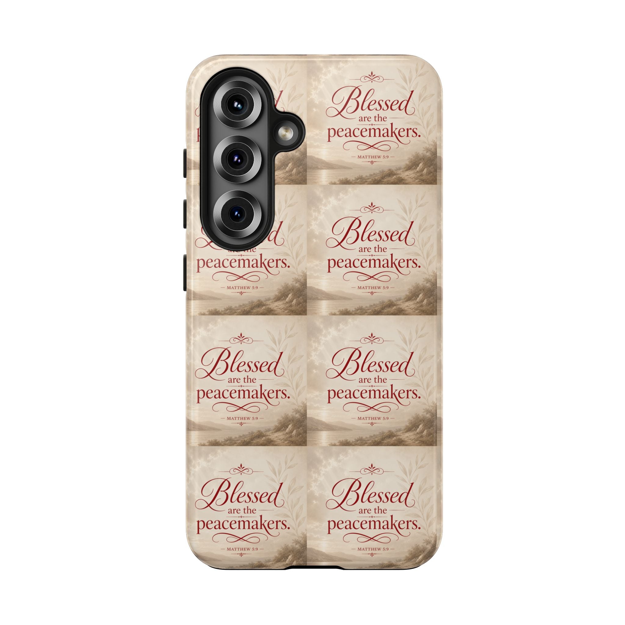 Blessed Are the Peacemakers Phone Case — Christian Inspirational Tough Phone Case