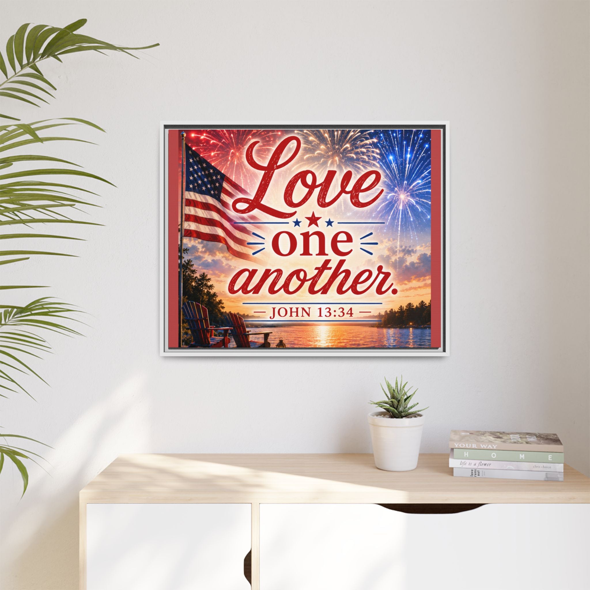 Matte Canvas, Framed (Multi-color)