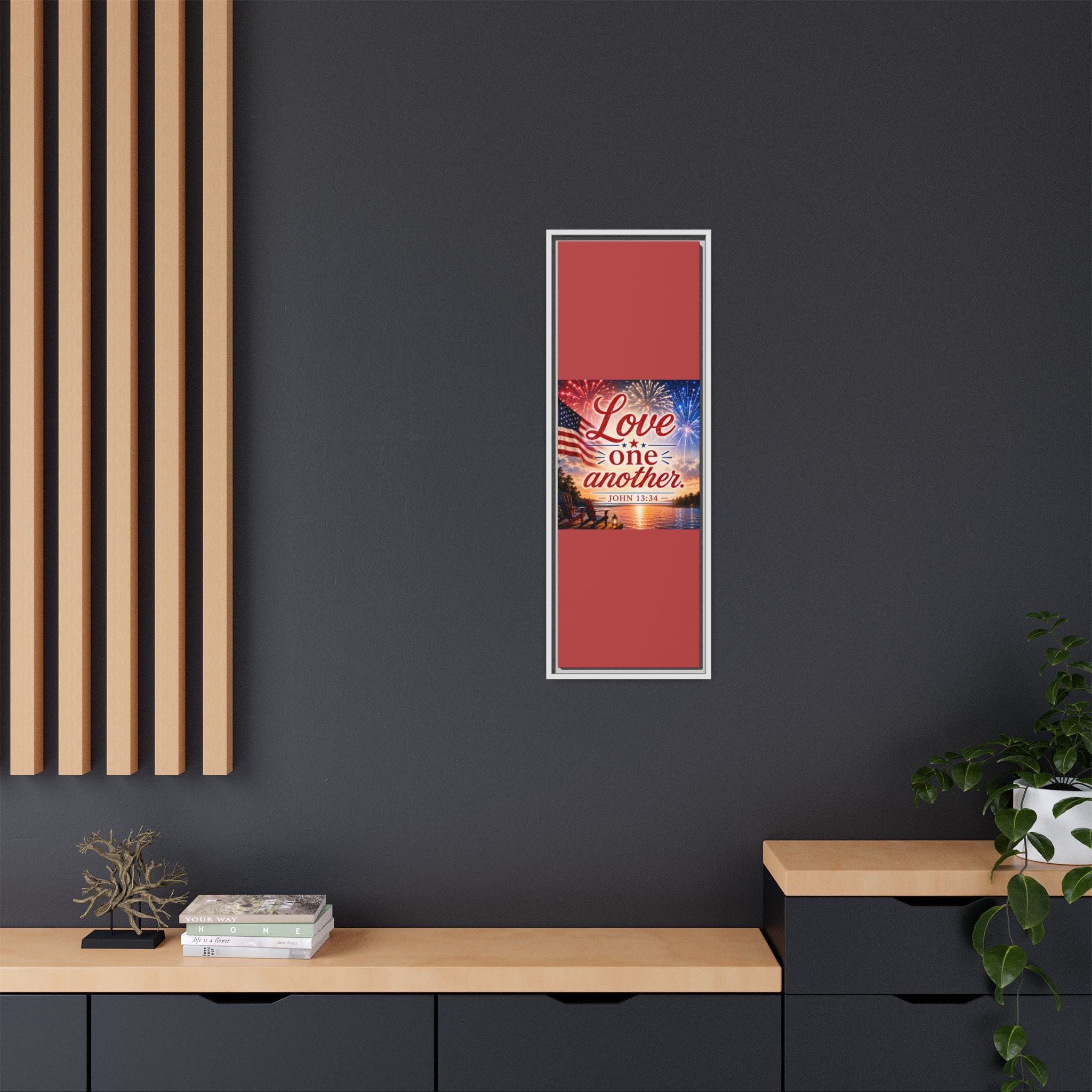 Matte Canvas, Framed (Multi-color)