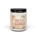 With God All Things Are Possible — Inspirational Soy Candle (9oz)
