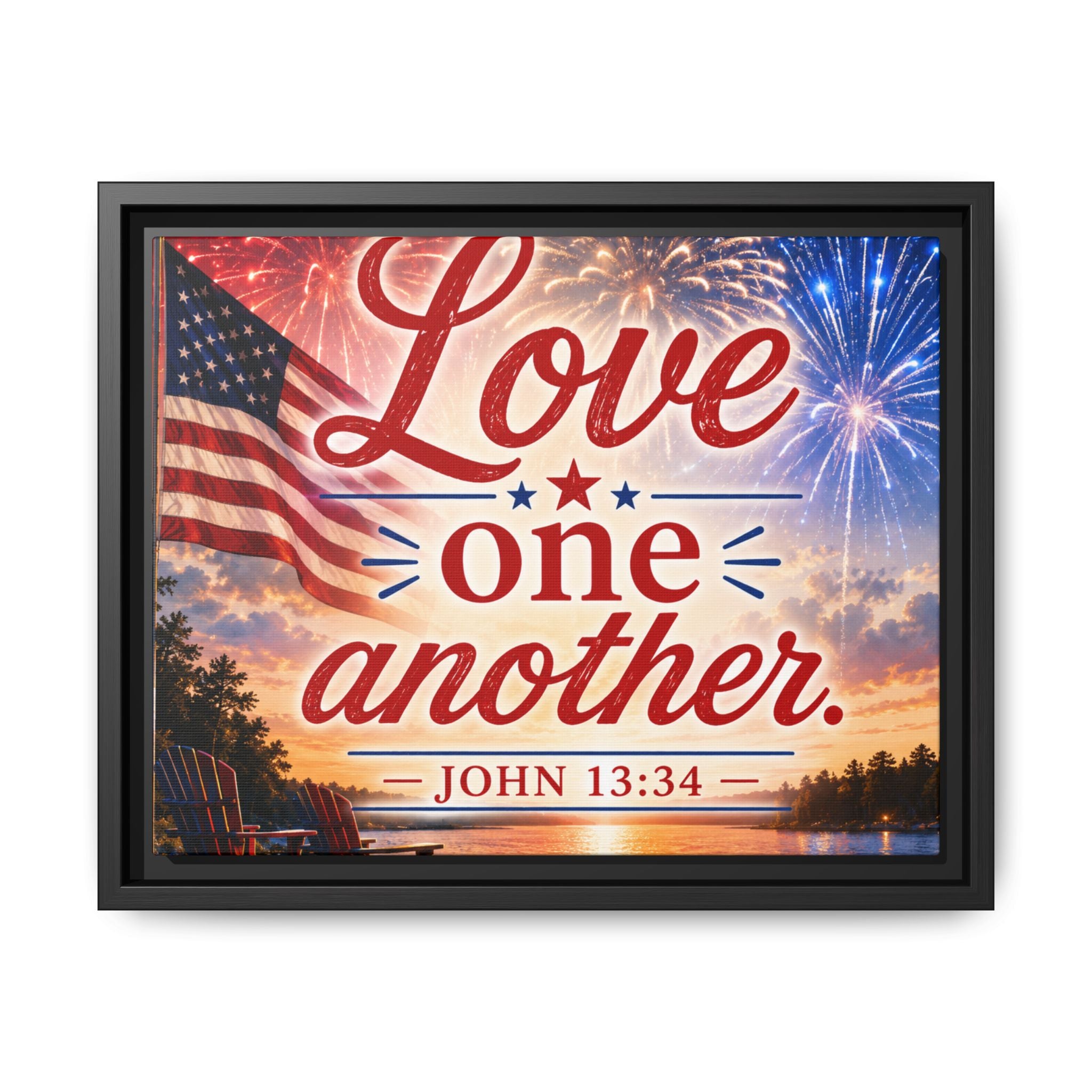 Matte Canvas, Framed (Multi-color)