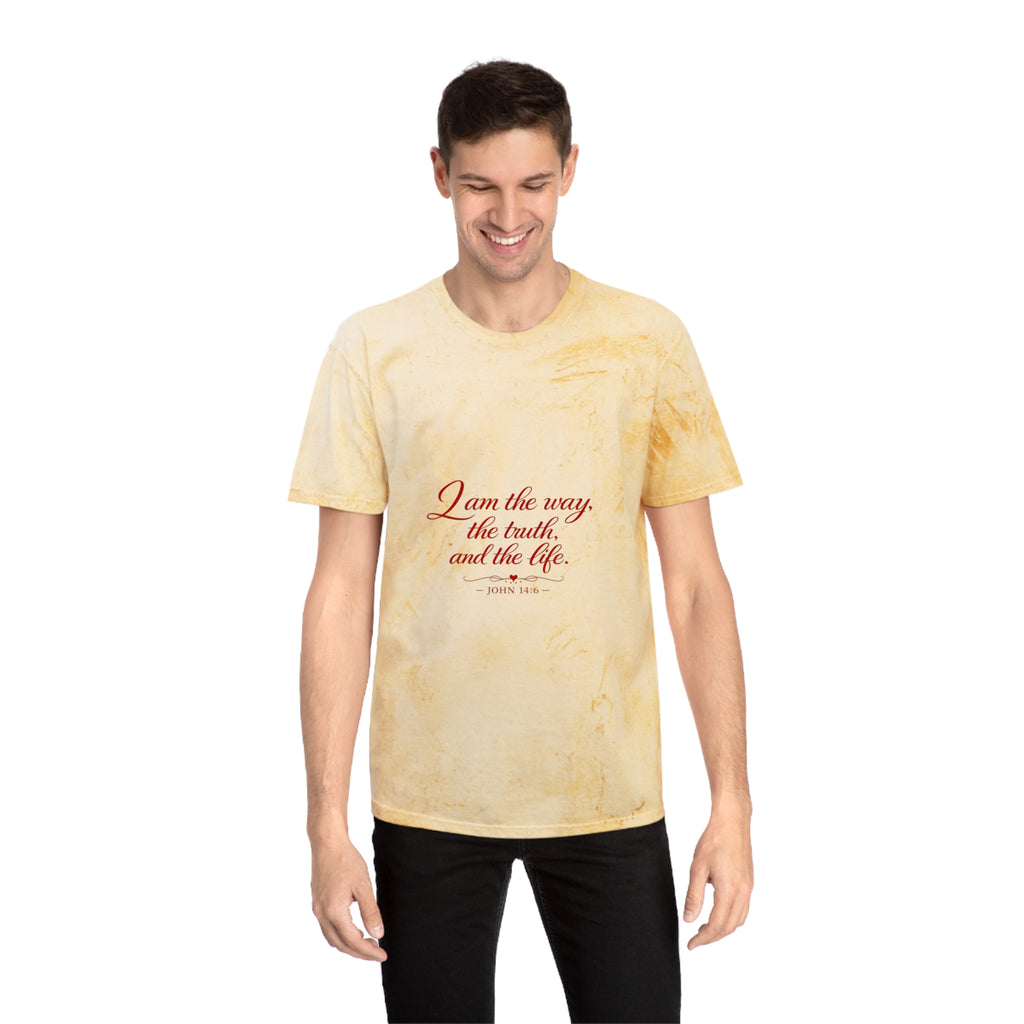 I Am the Way Tie-Dye T-Shirt — Inspirational Christian Quote Tee
