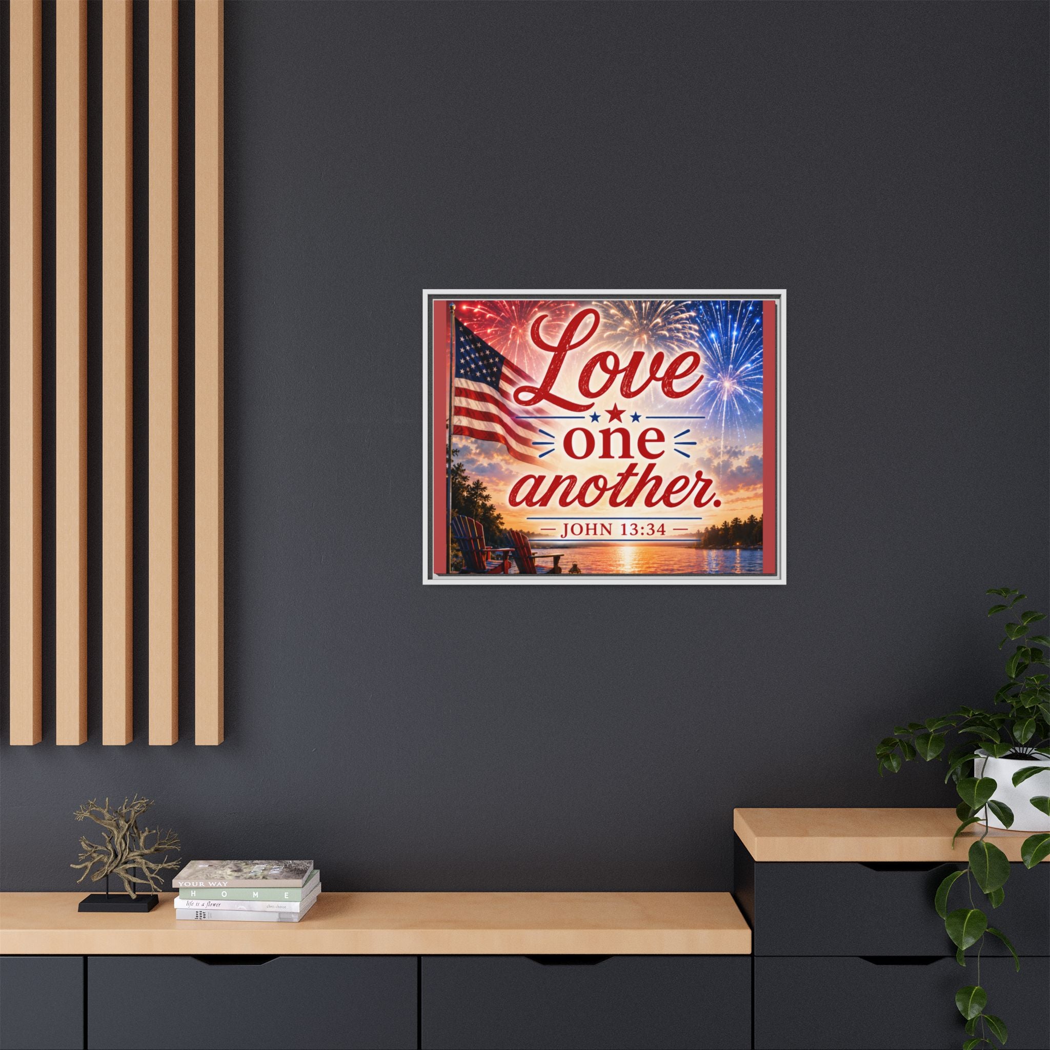 Matte Canvas, Framed (Multi-color)