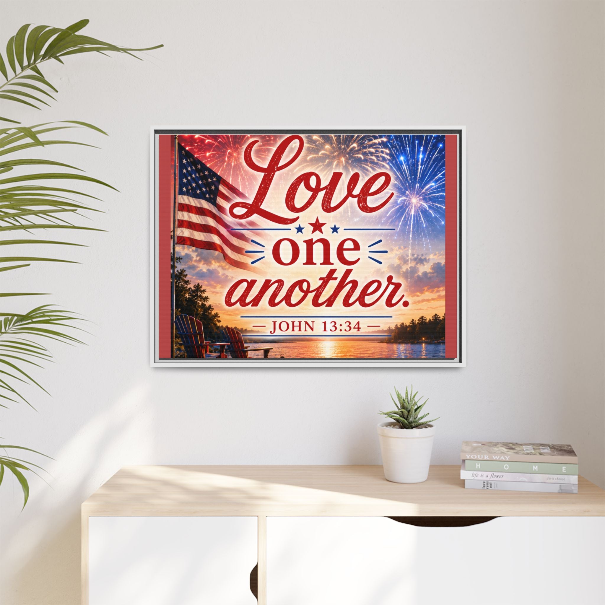 Matte Canvas, Framed (Multi-color)