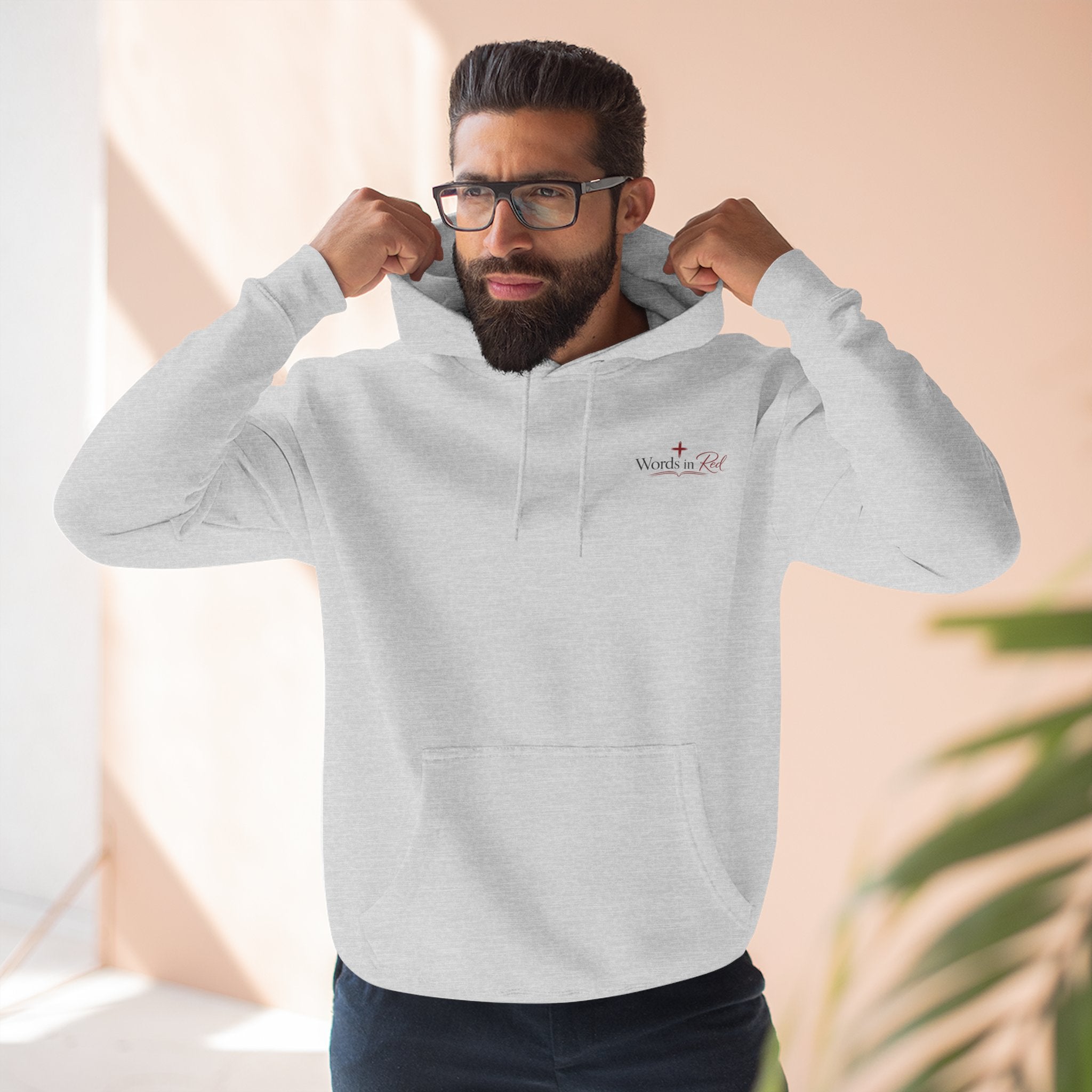 Faith Quote Hoodie — "I am the way, the truth, and the life" Fleece Pullover