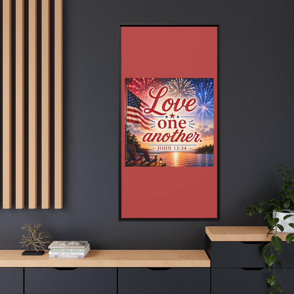 Matte Canvas, Framed (Multi-color)