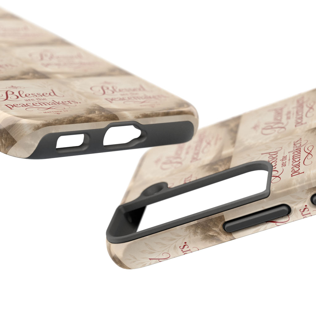 Blessed Are the Peacemakers Phone Case — Christian Inspirational Tough Phone Case