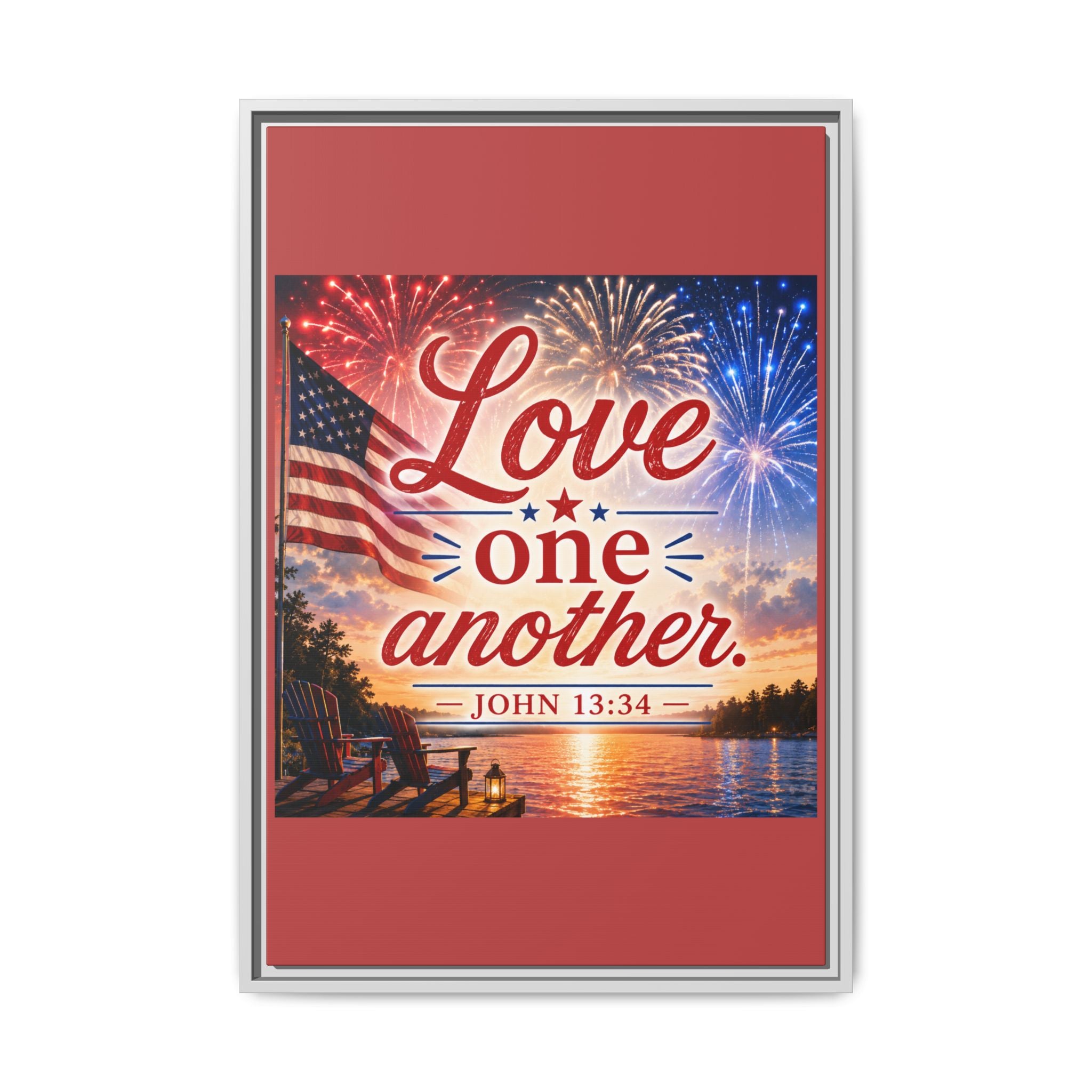 Matte Canvas, Framed (Multi-color)
