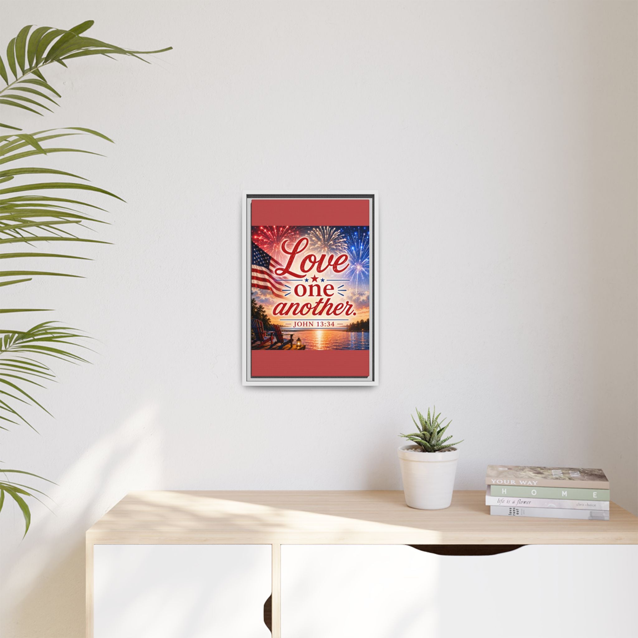 Matte Canvas, Framed (Multi-color)