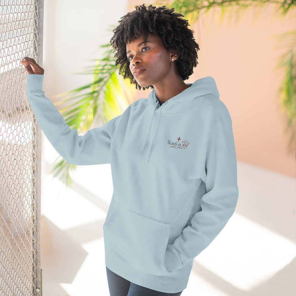 Faith Quote Hoodie — "I am the way, the truth, and the life" Fleece Pullover
