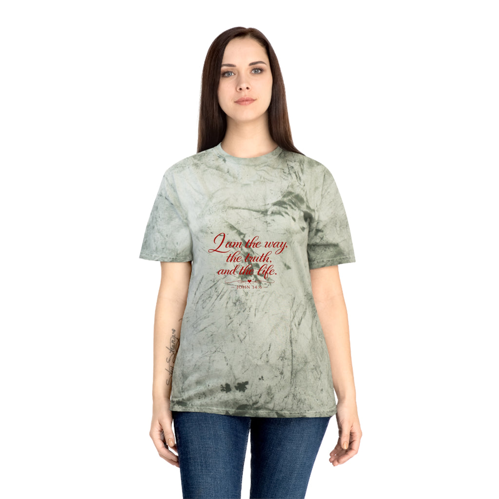 I Am the Way Tie-Dye T-Shirt — Inspirational Christian Quote Tee