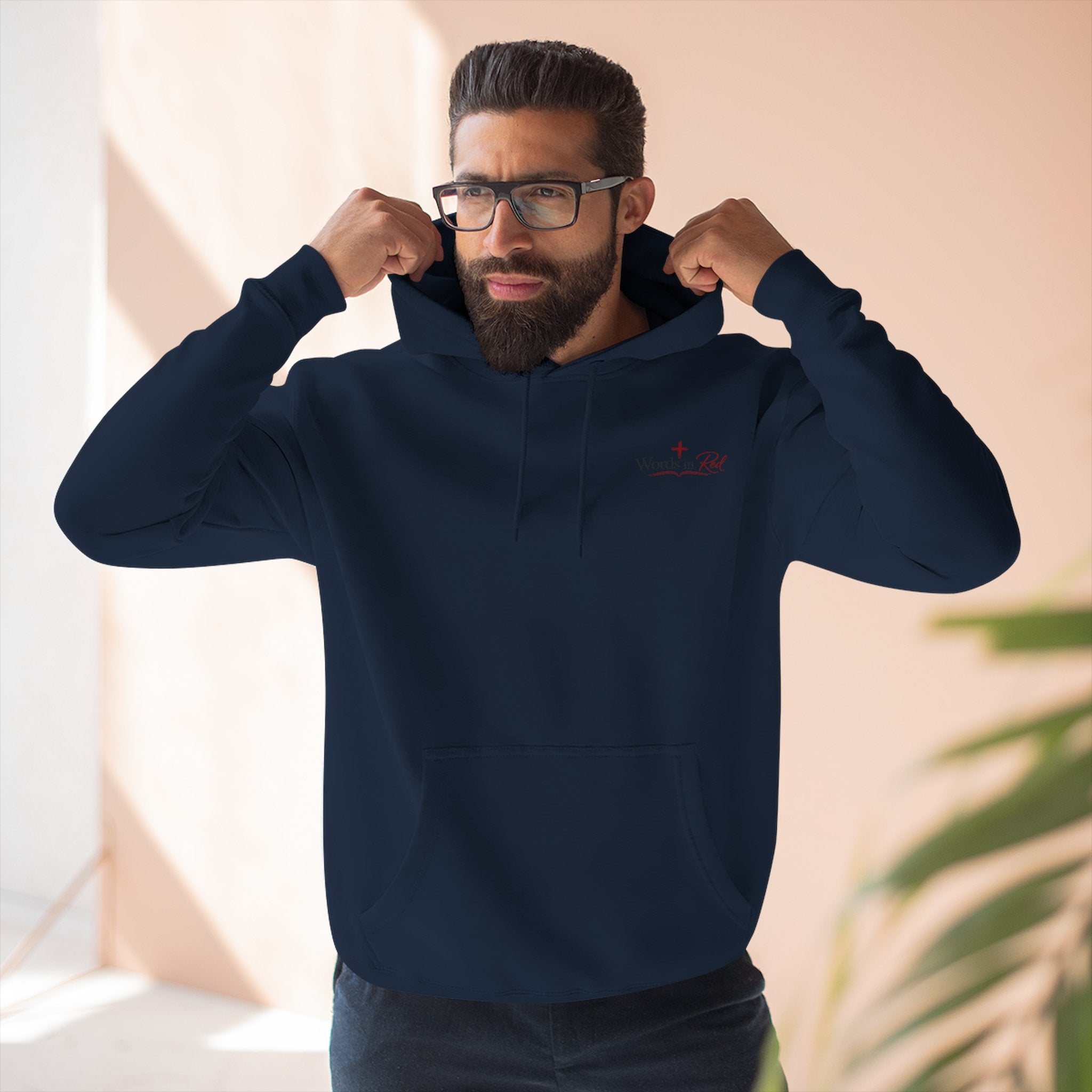 Faith Quote Hoodie — "I am the way, the truth, and the life" Fleece Pullover