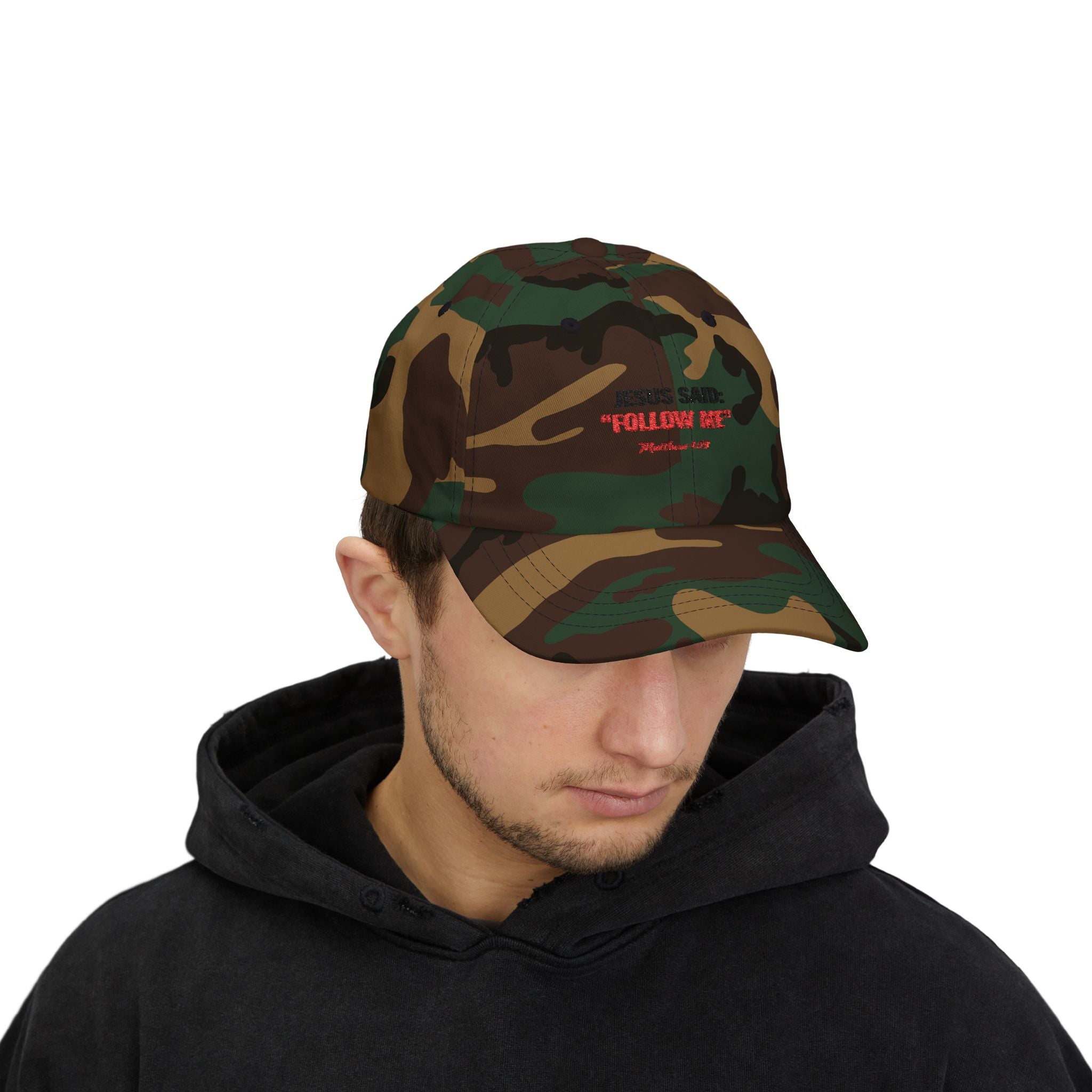 “Jesus Said: ‘Follow Me’” Embroidered Christian Baseball Hat