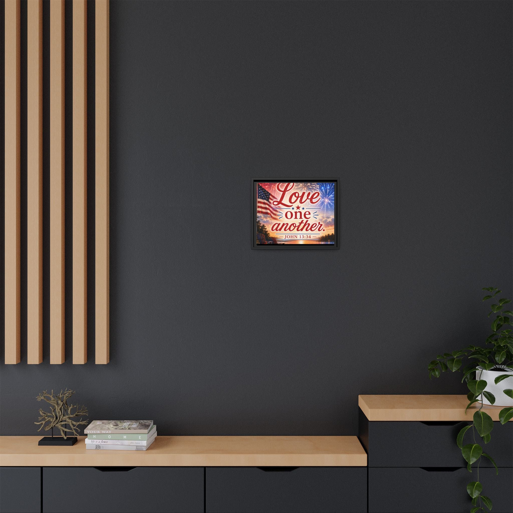 Matte Canvas, Framed (Multi-color)