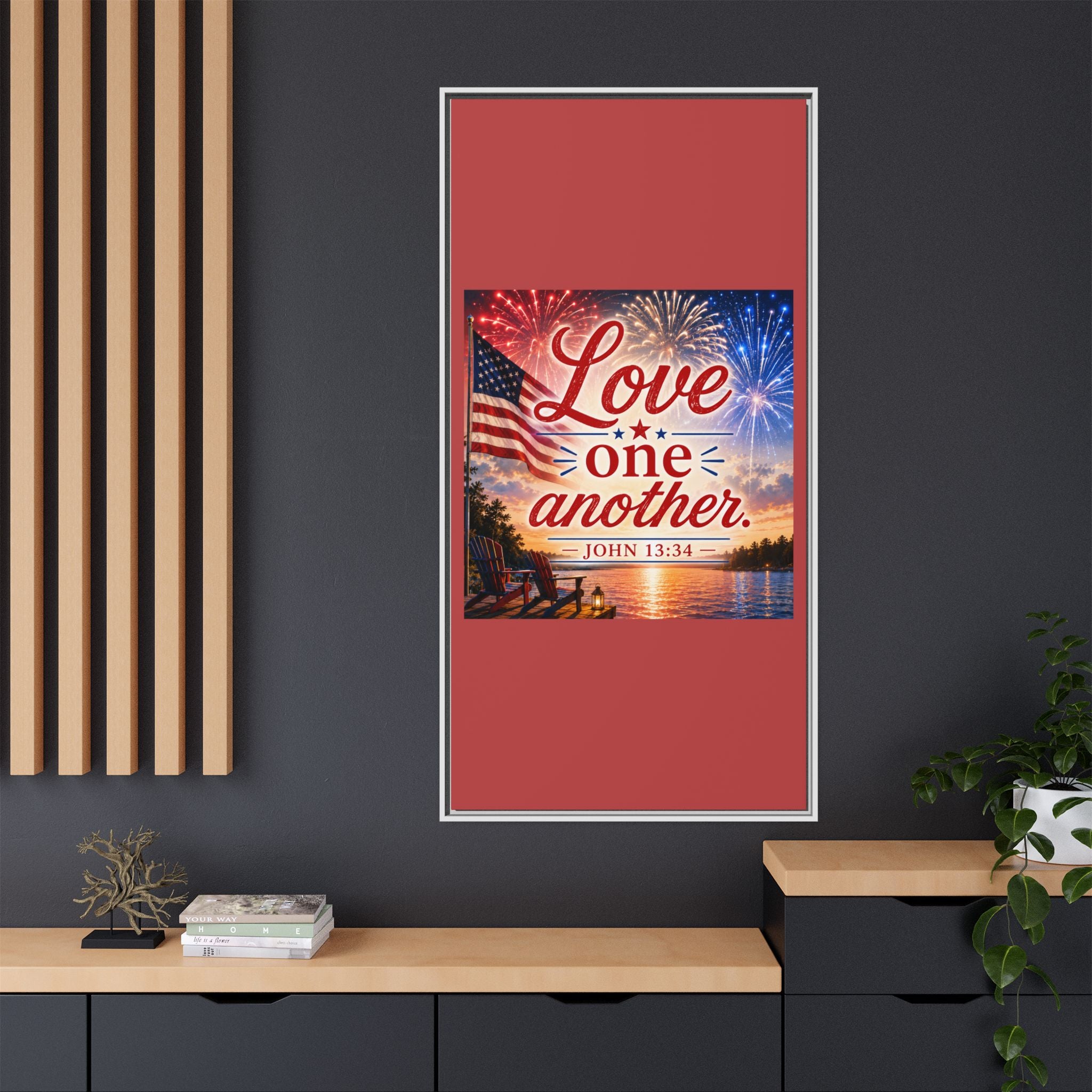 Matte Canvas, Framed (Multi-color)