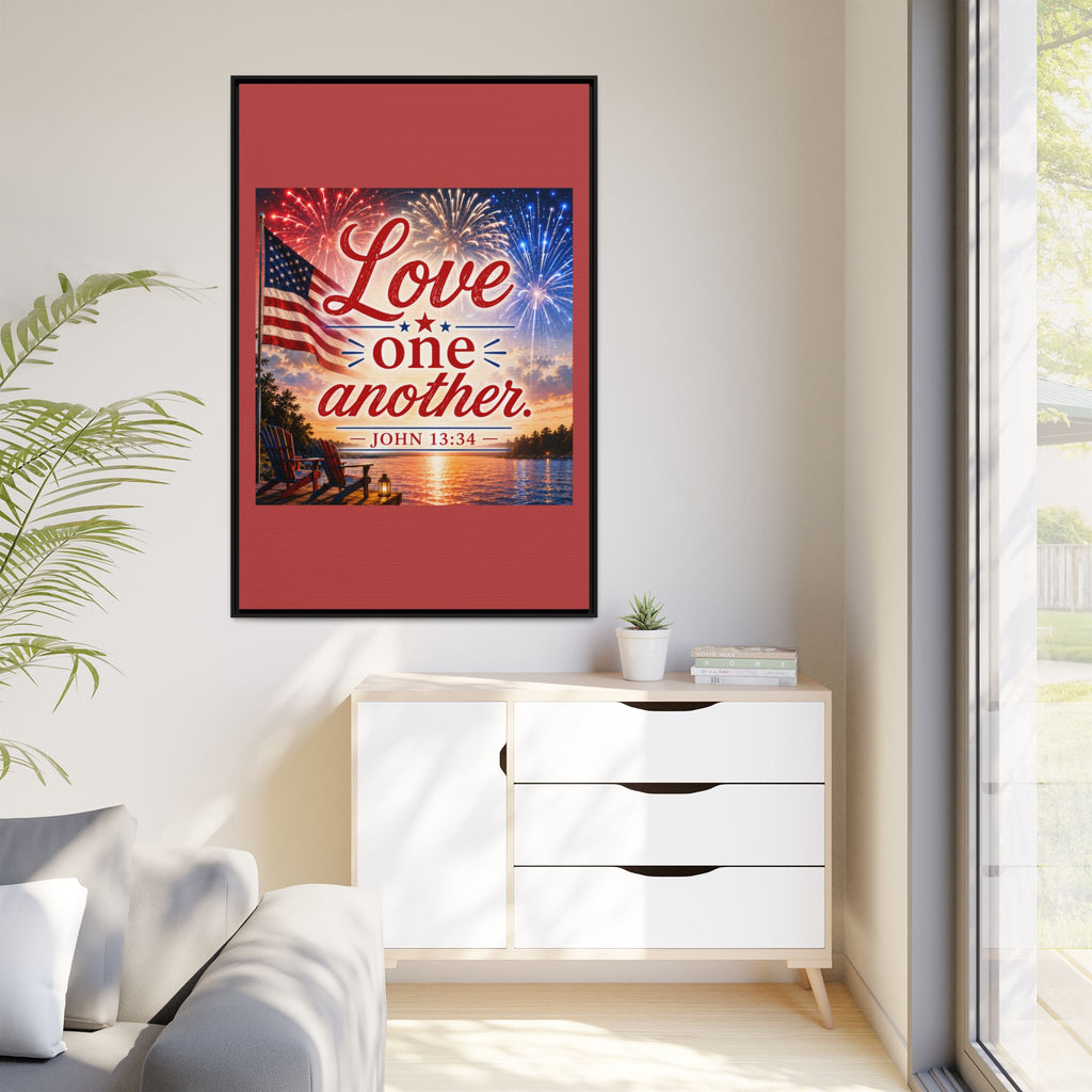 Matte Canvas, Framed (Multi-color)