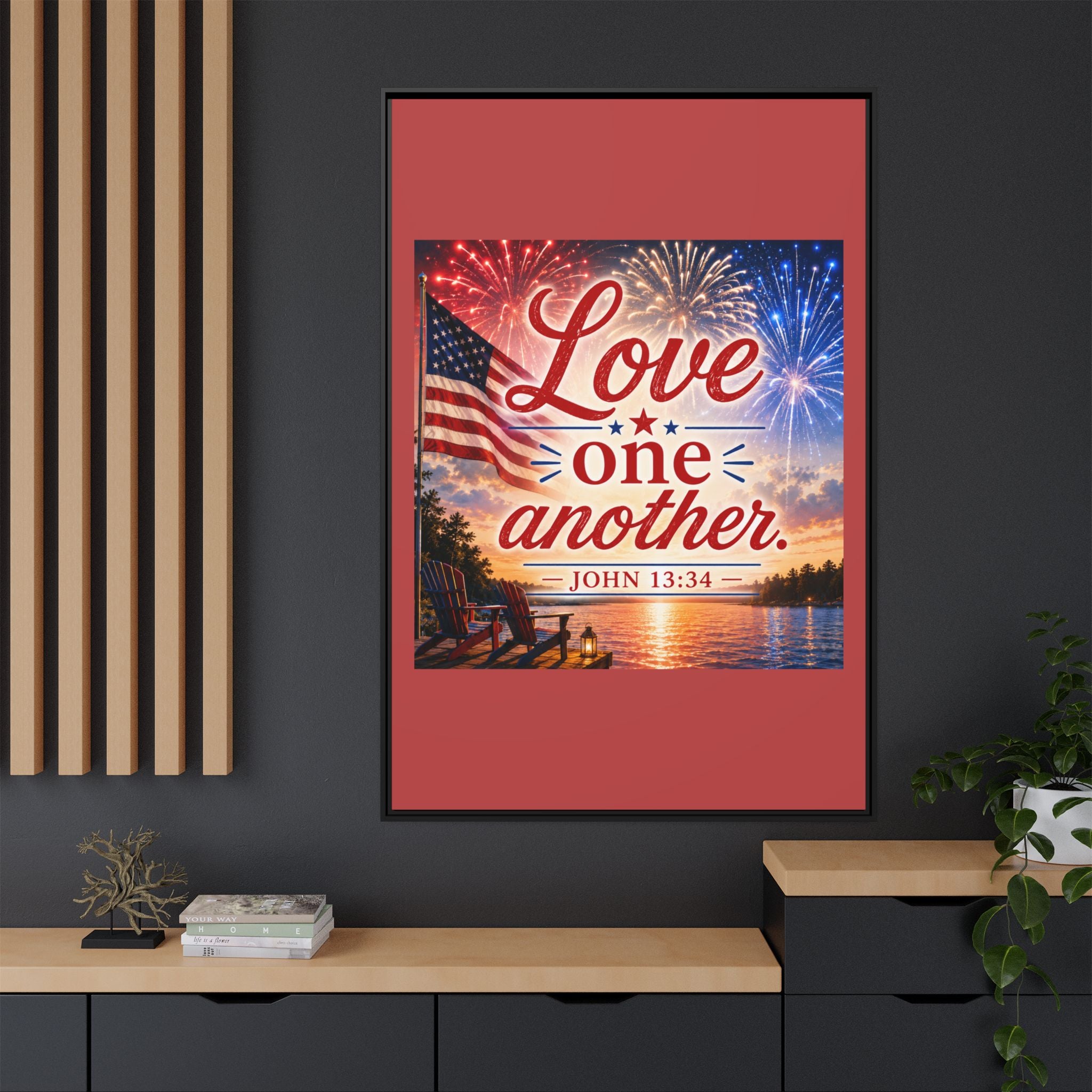 Matte Canvas, Framed (Multi-color)