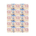 Christian Verse Velveteen Plush Blanket — “I am the way, the truth, and the life.” Sky Design