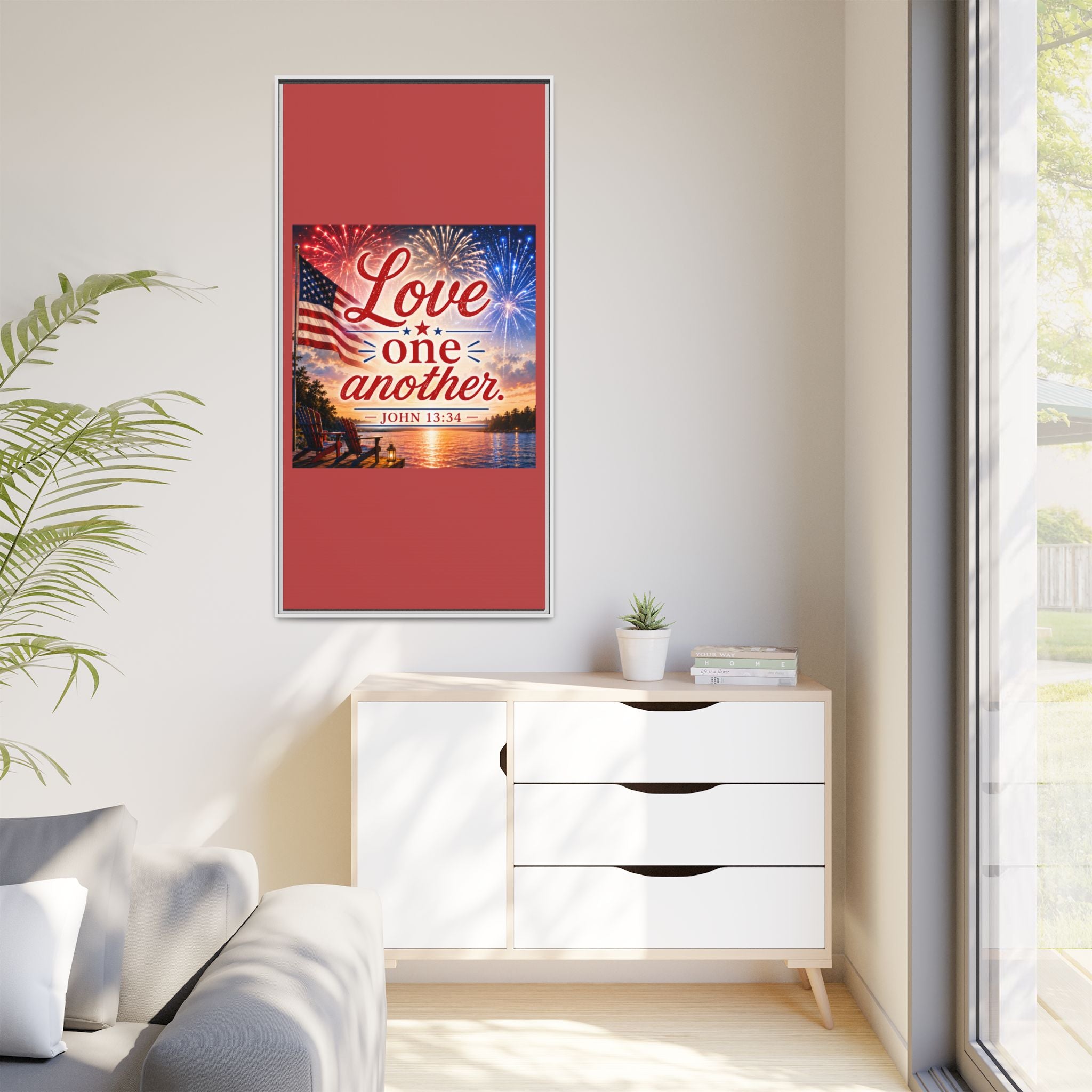 Matte Canvas, Framed (Multi-color)