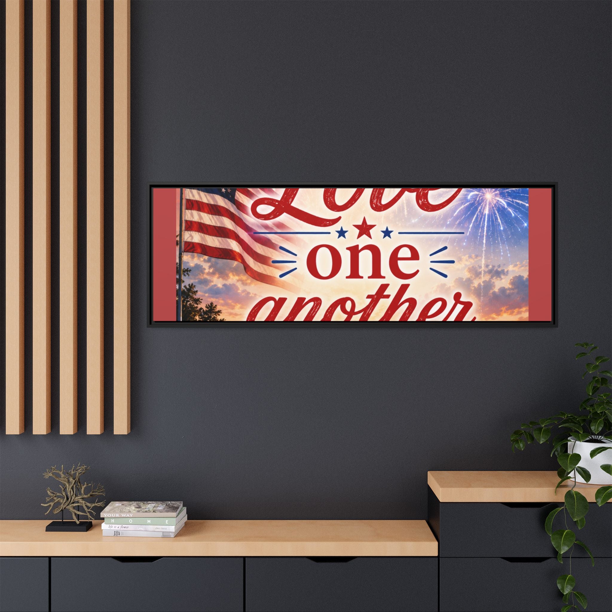 Matte Canvas, Framed (Multi-color)