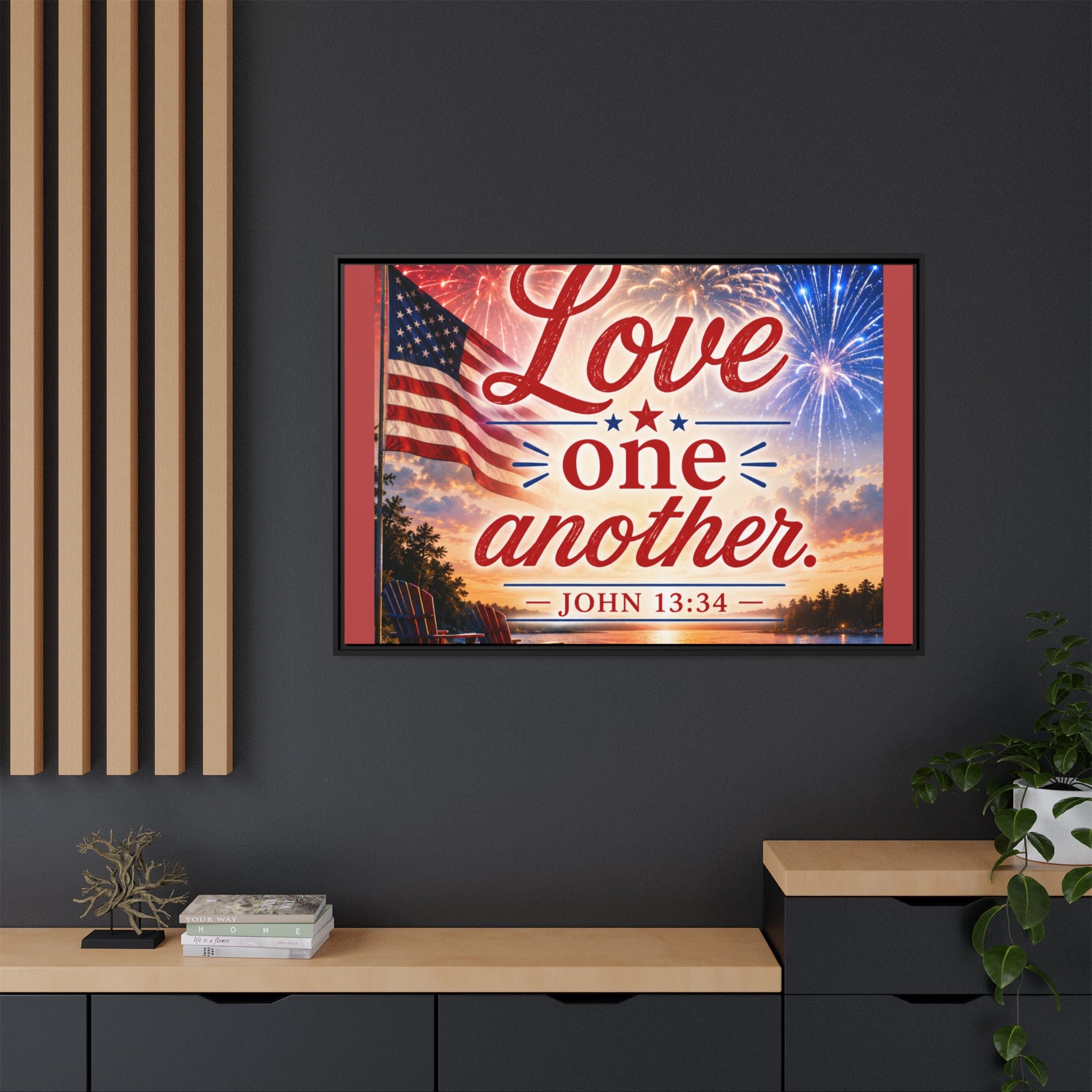 Matte Canvas, Framed (Multi-color)