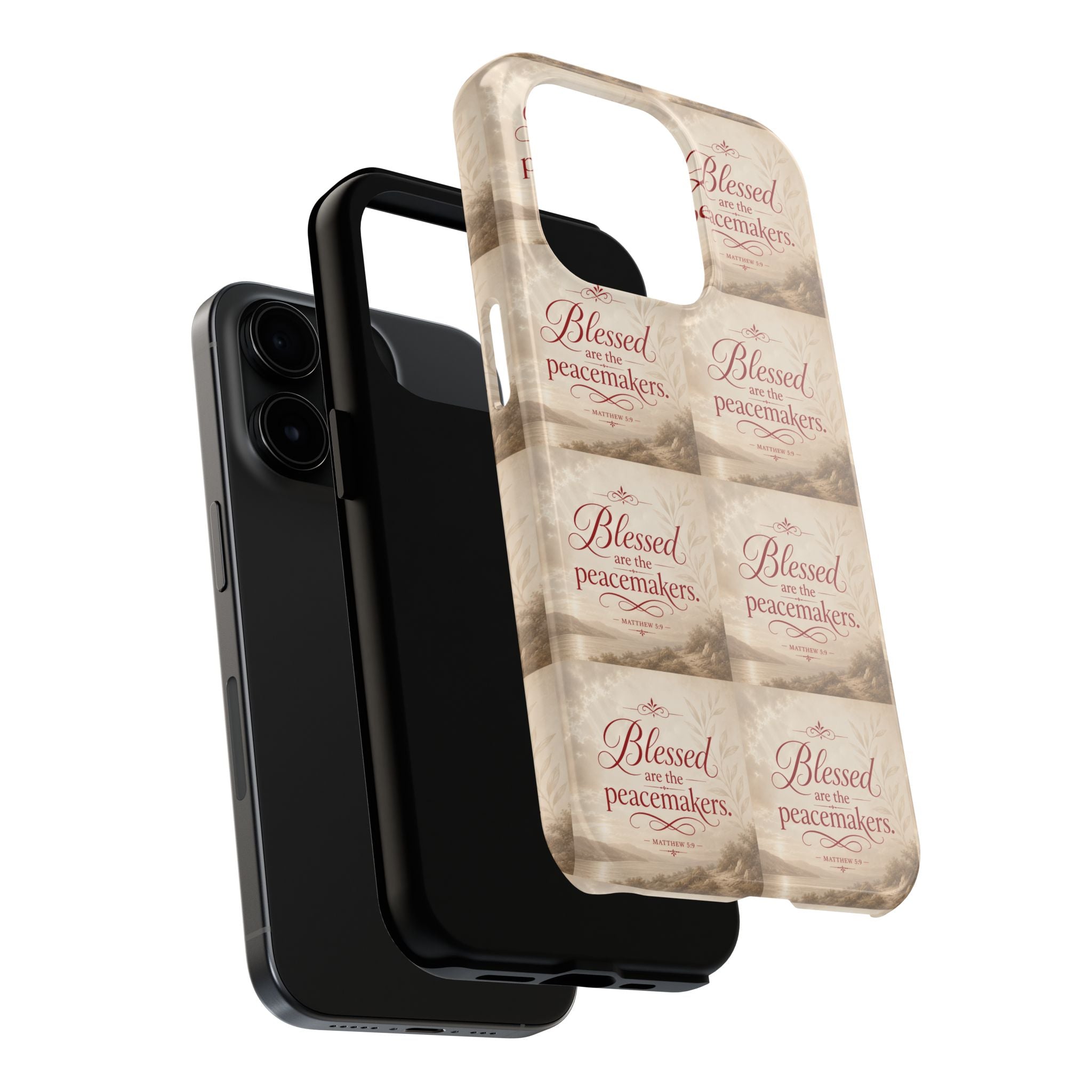 Blessed Are the Peacemakers Phone Case — Christian Inspirational Tough Phone Case