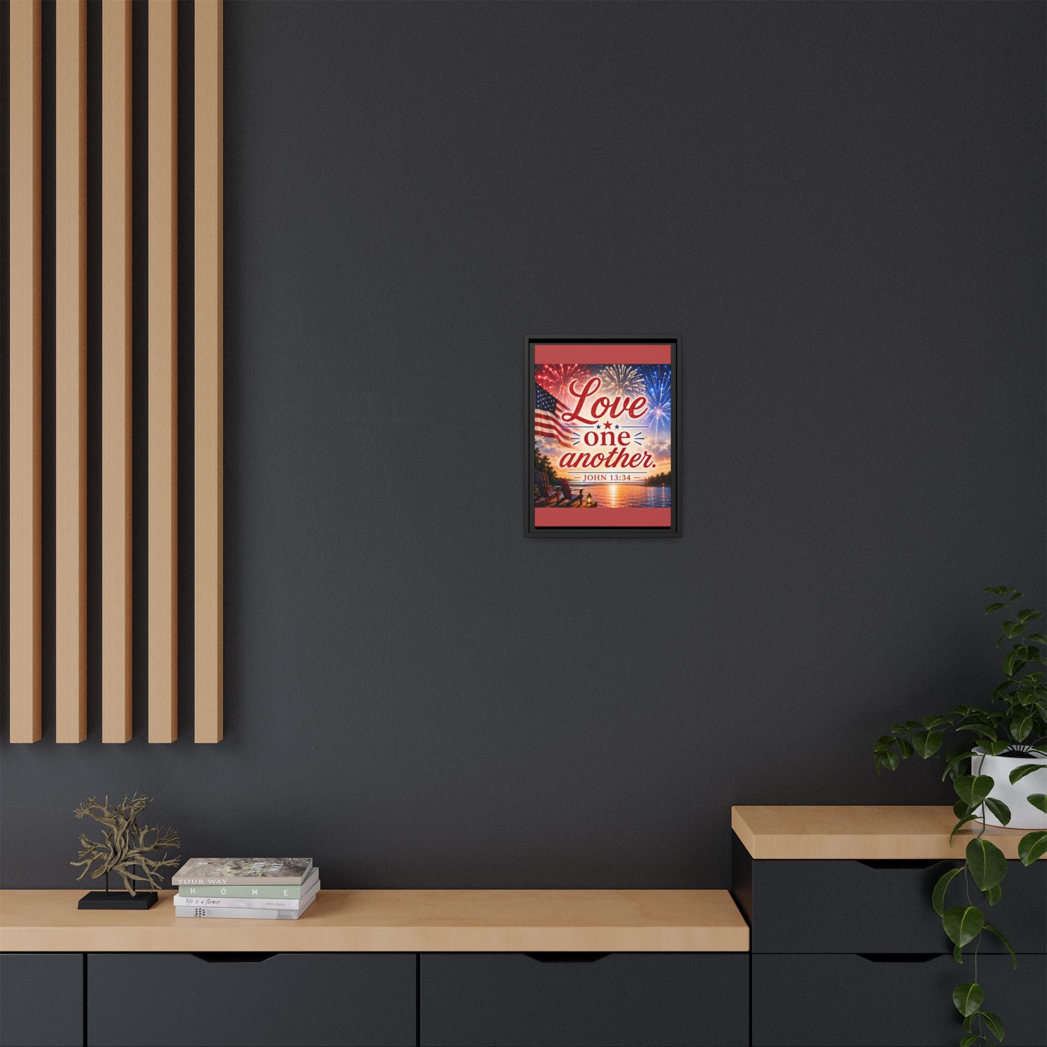 Matte Canvas, Framed (Multi-color)