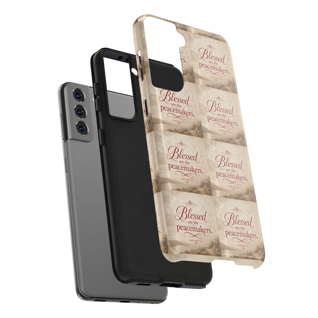 Blessed Are the Peacemakers Phone Case — Christian Inspirational Tough Phone Case