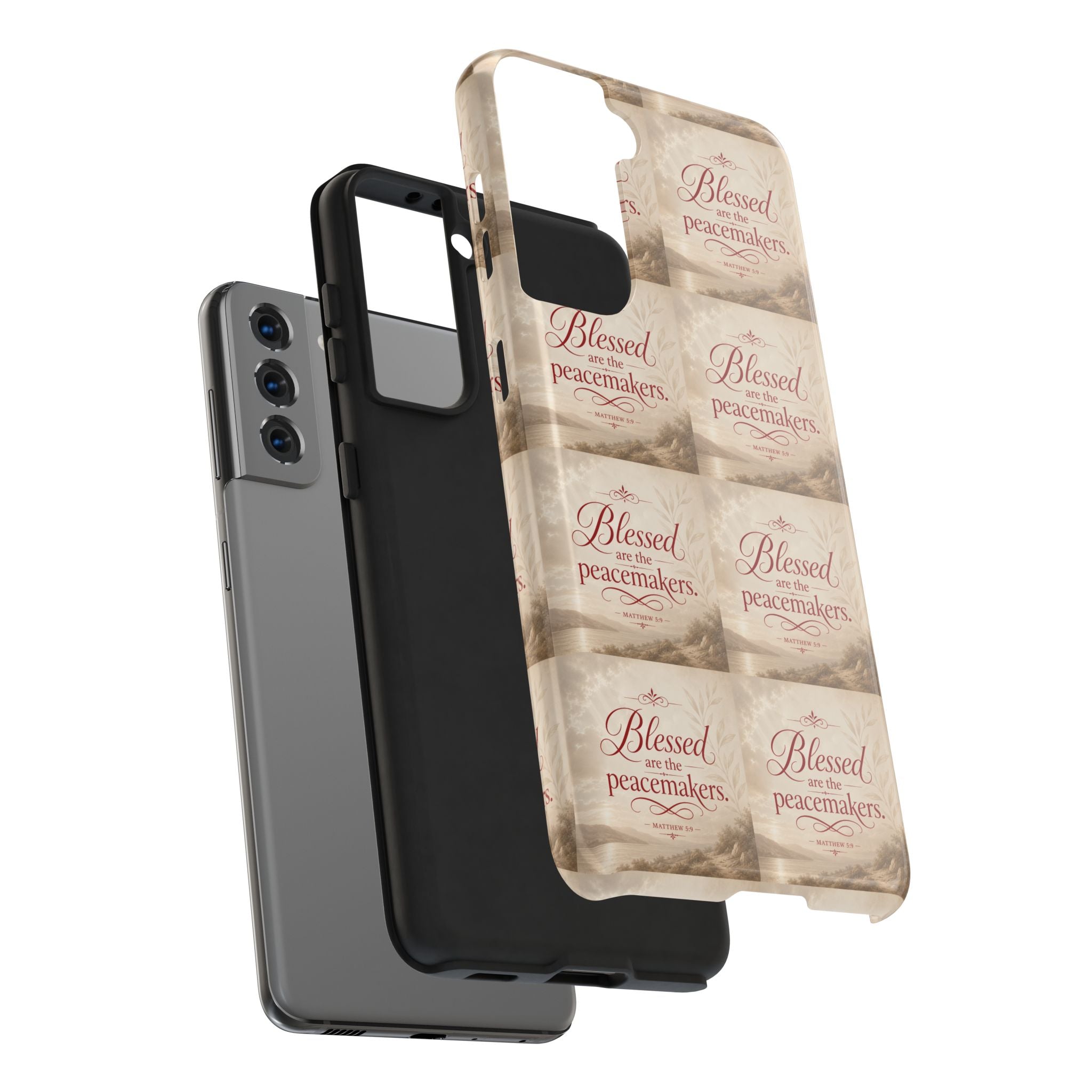 Blessed Are the Peacemakers Phone Case — Christian Inspirational Tough Phone Case