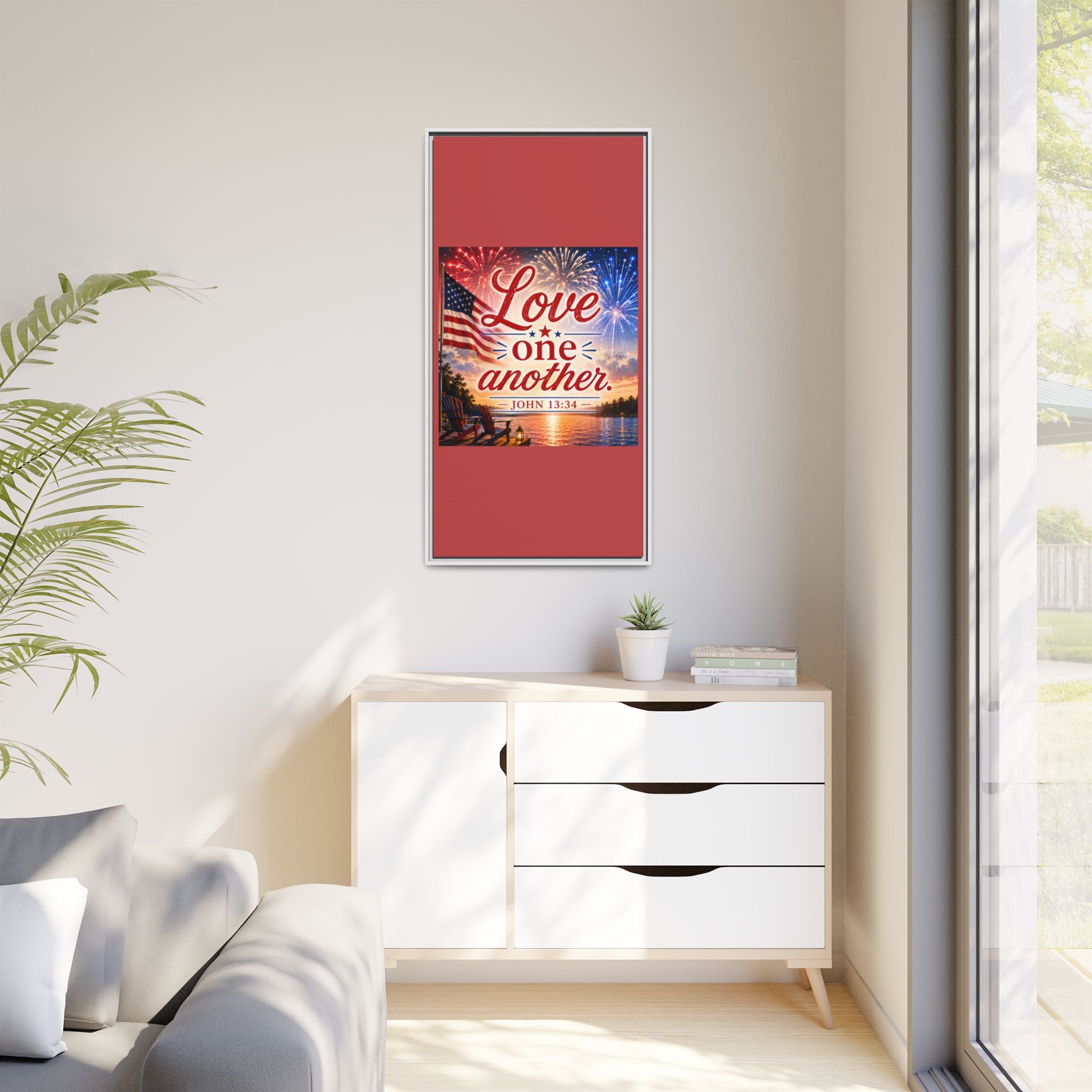 Matte Canvas, Framed (Multi-color)