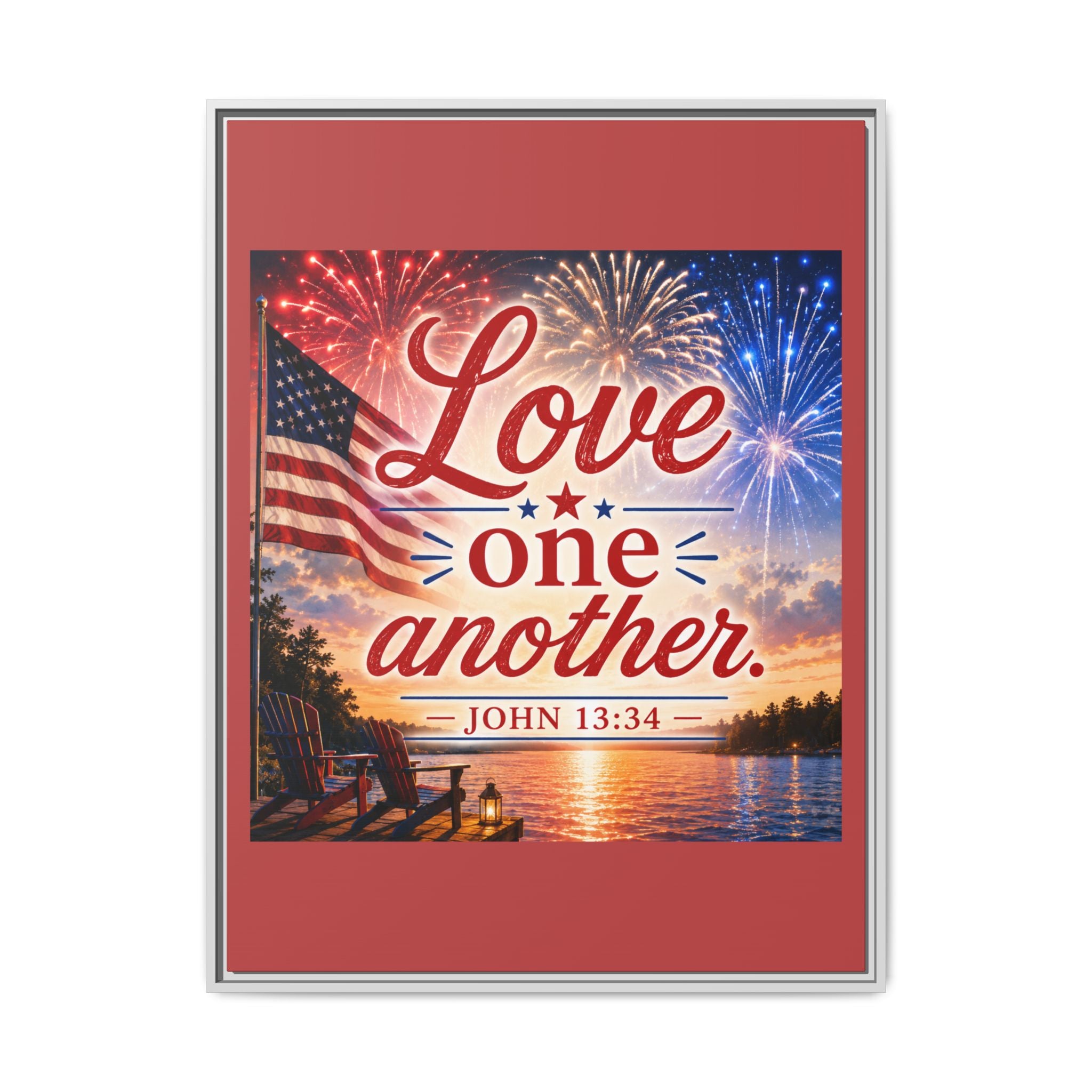 Matte Canvas, Framed (Multi-color)