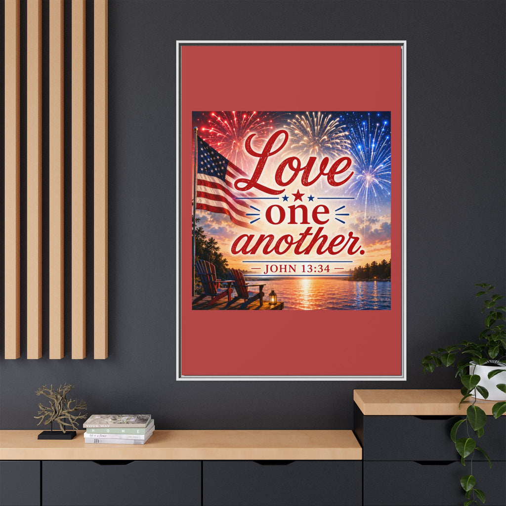 Matte Canvas, Framed (Multi-color)
