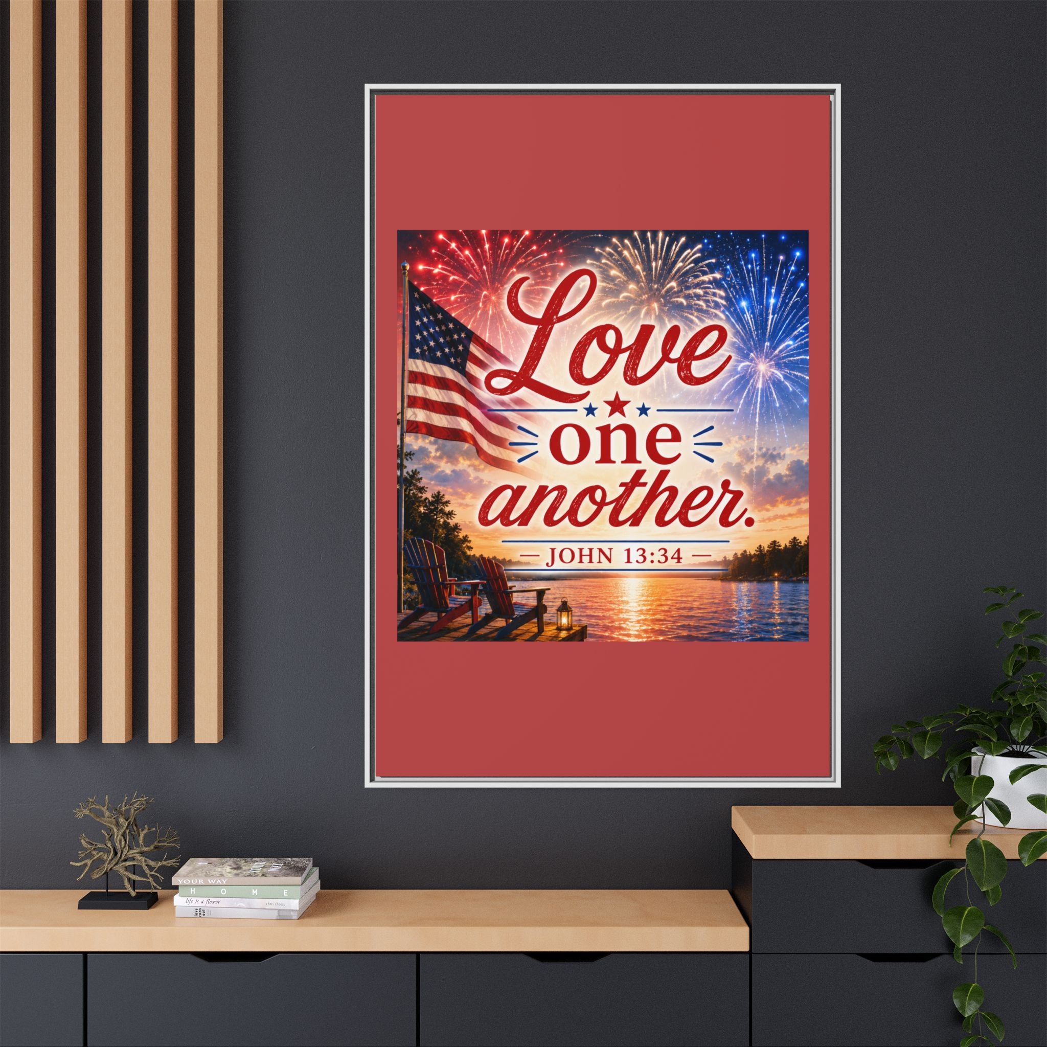 Matte Canvas, Framed (Multi-color)