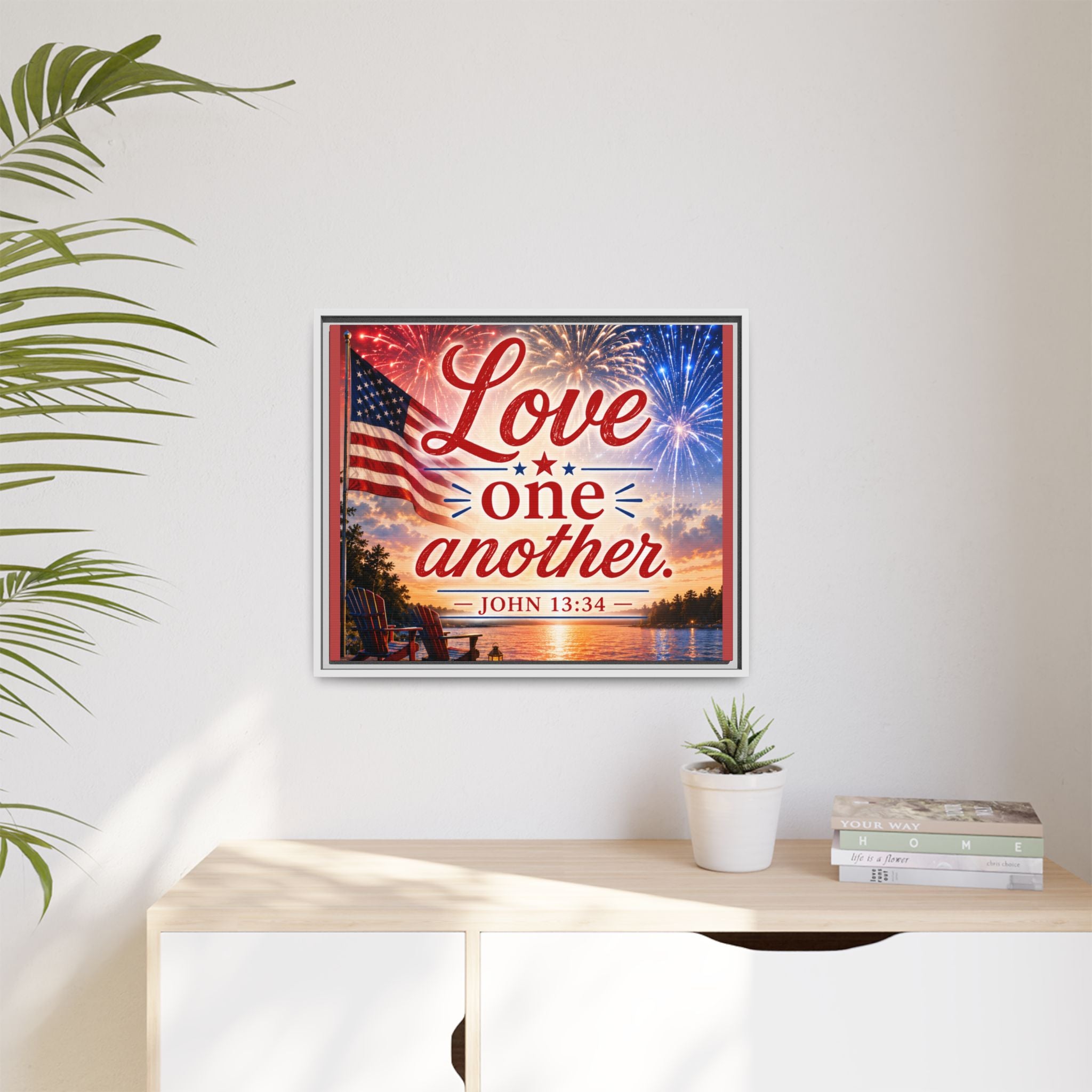Matte Canvas, Framed (Multi-color)