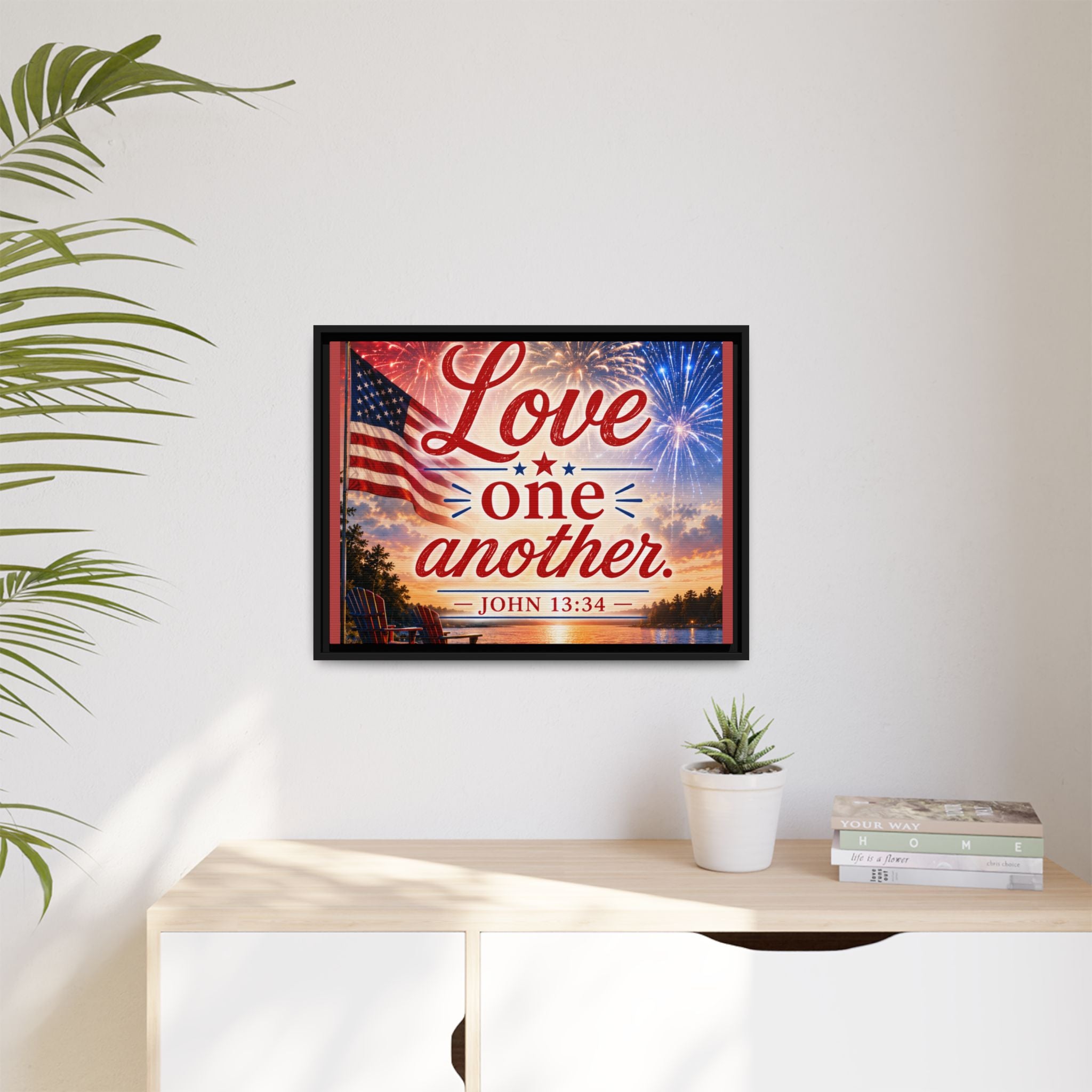 Matte Canvas, Framed (Multi-color)