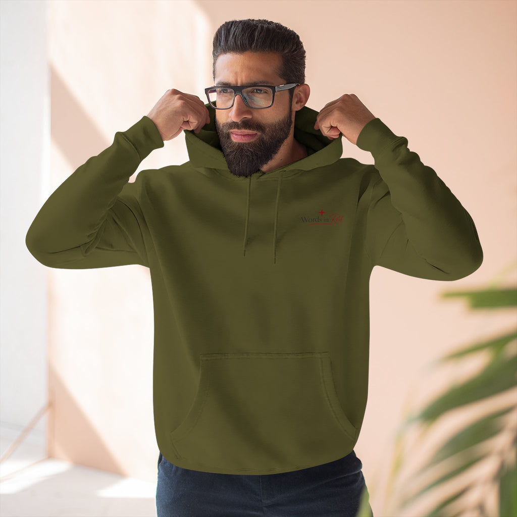 Faith Quote Hoodie — "I am the way, the truth, and the life" Fleece Pullover