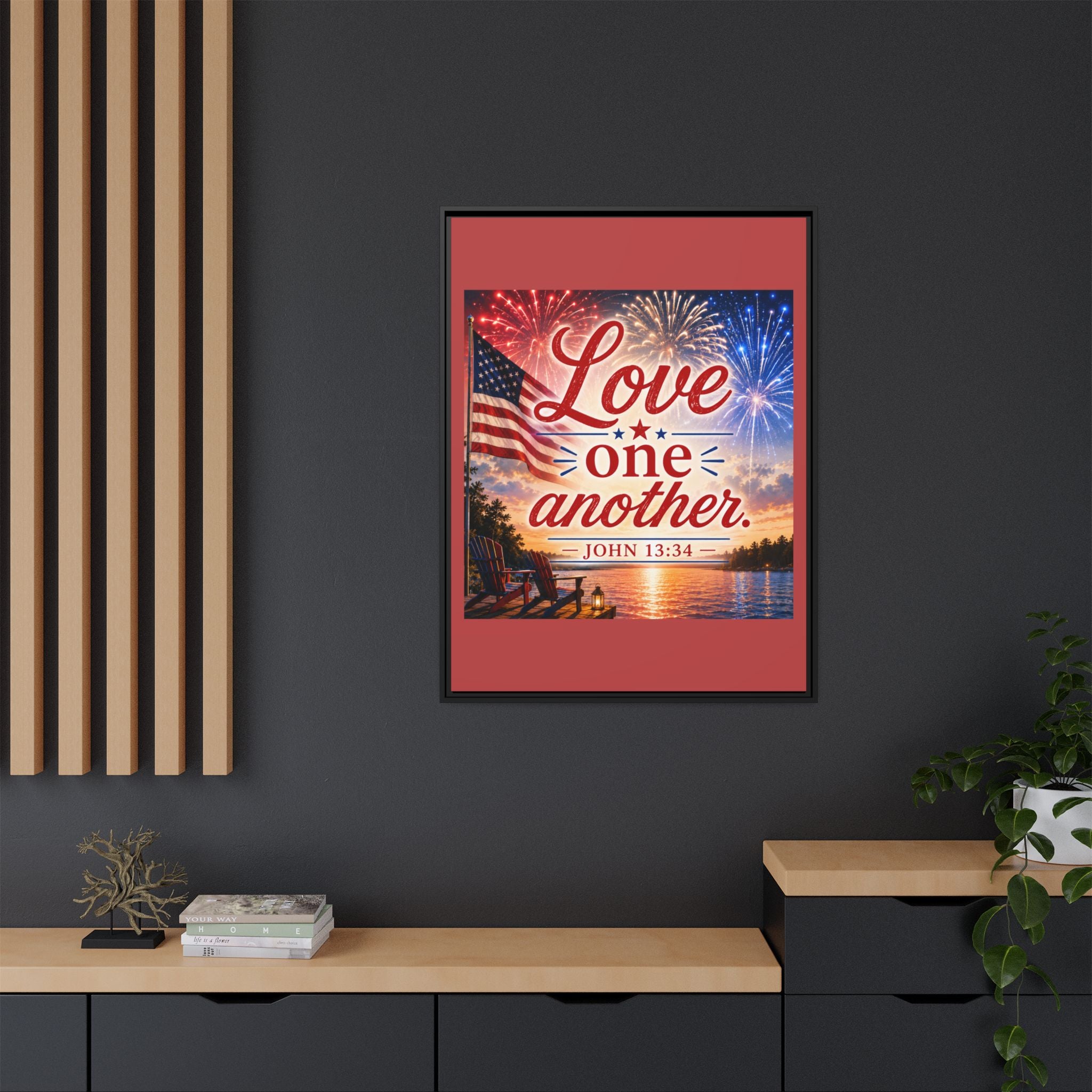 Matte Canvas, Framed (Multi-color)