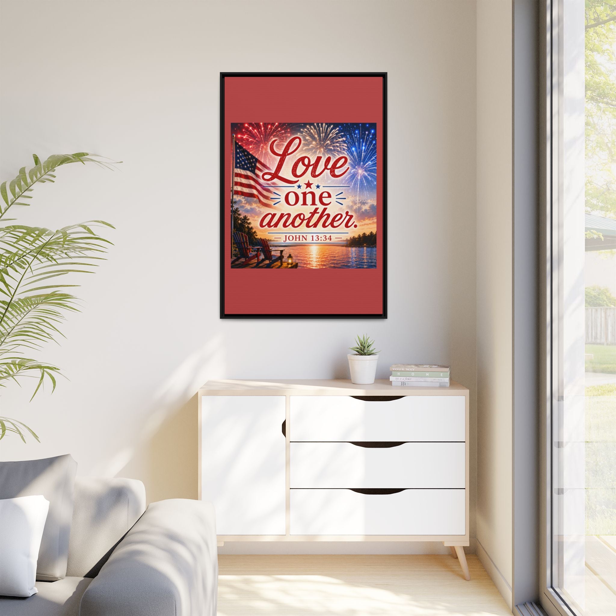 Matte Canvas, Framed (Multi-color)