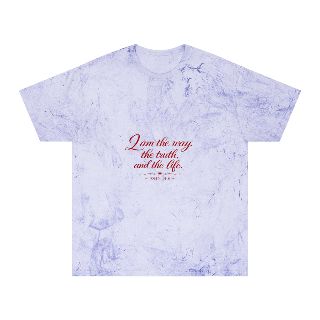 I Am the Way Tie-Dye T-Shirt — Inspirational Christian Quote Tee